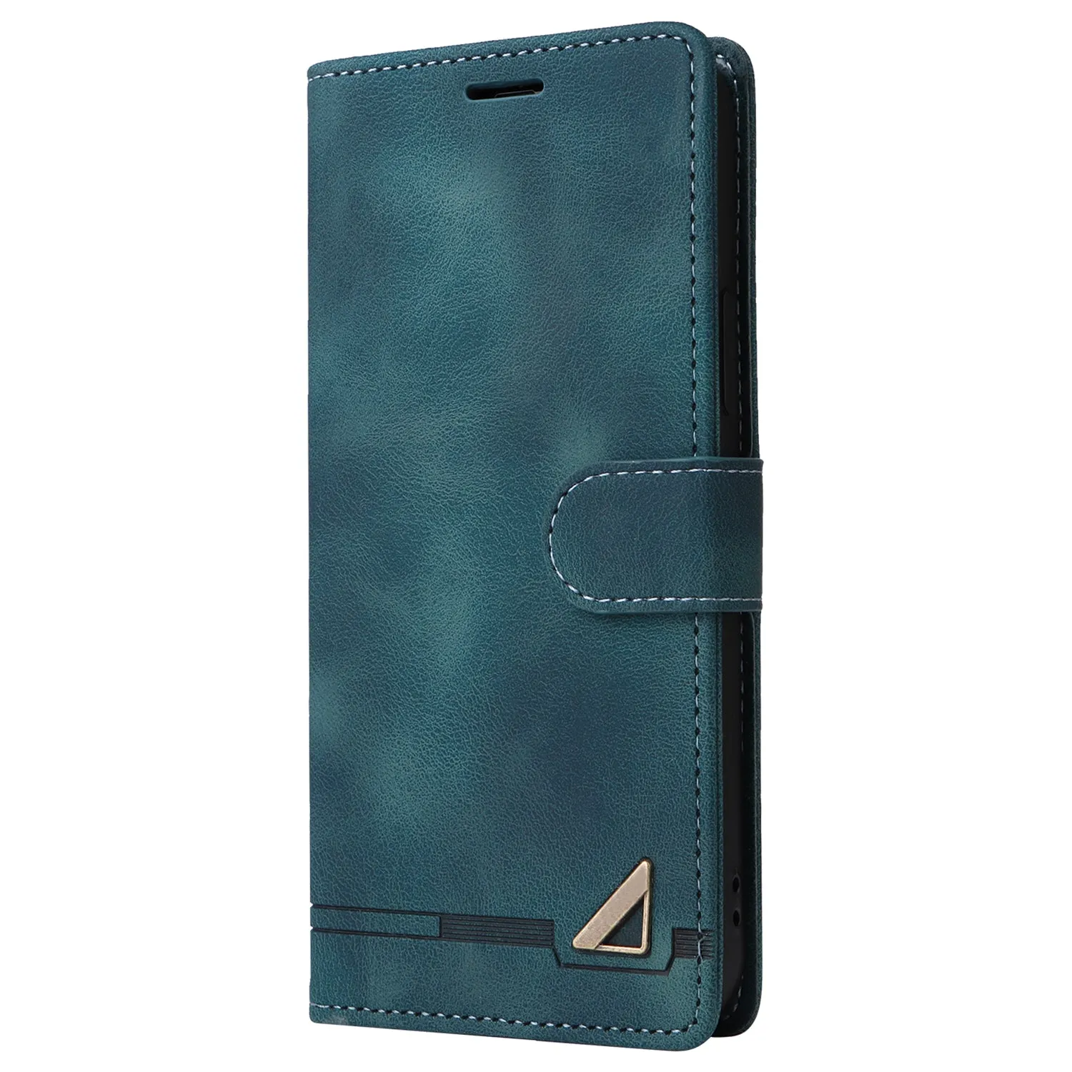 007 Series For iPhone 15 Plus PU Leather Stand Shell Flip Wallet Skin-touch Phone Cover