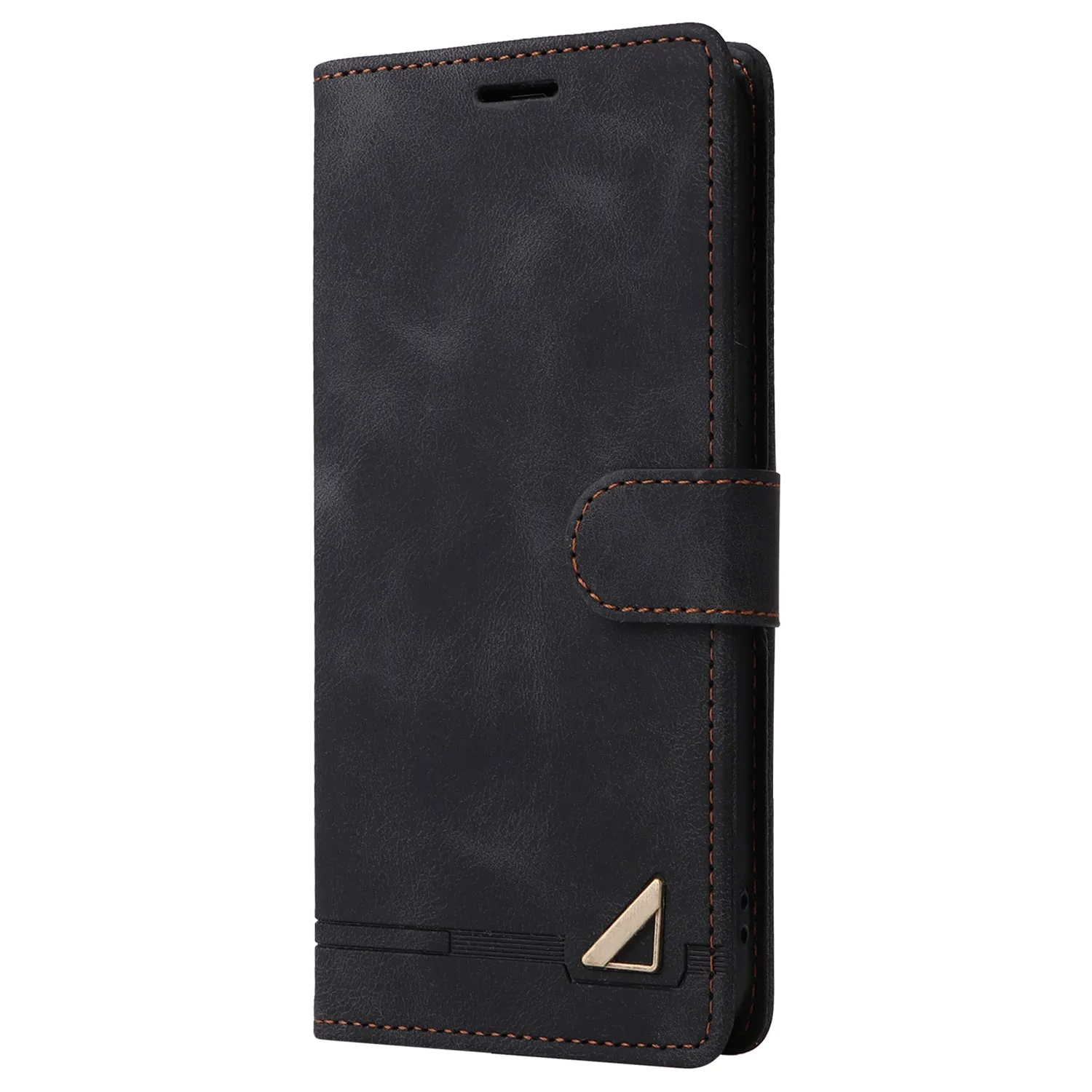 007 Series For iPhone 15 Plus PU Leather Stand Shell Flip Wallet Skin-touch Phone Cover