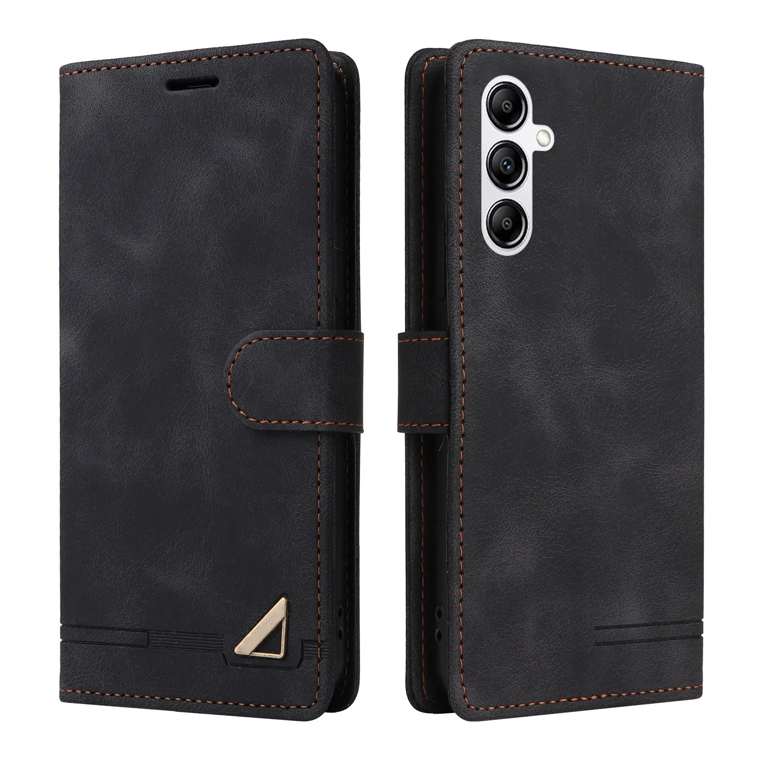 007 Series For Samsung Galaxy A14 5G / 4G Skin-touch Leather Wallet Phone Case Flip Stand Anti-drop Cover