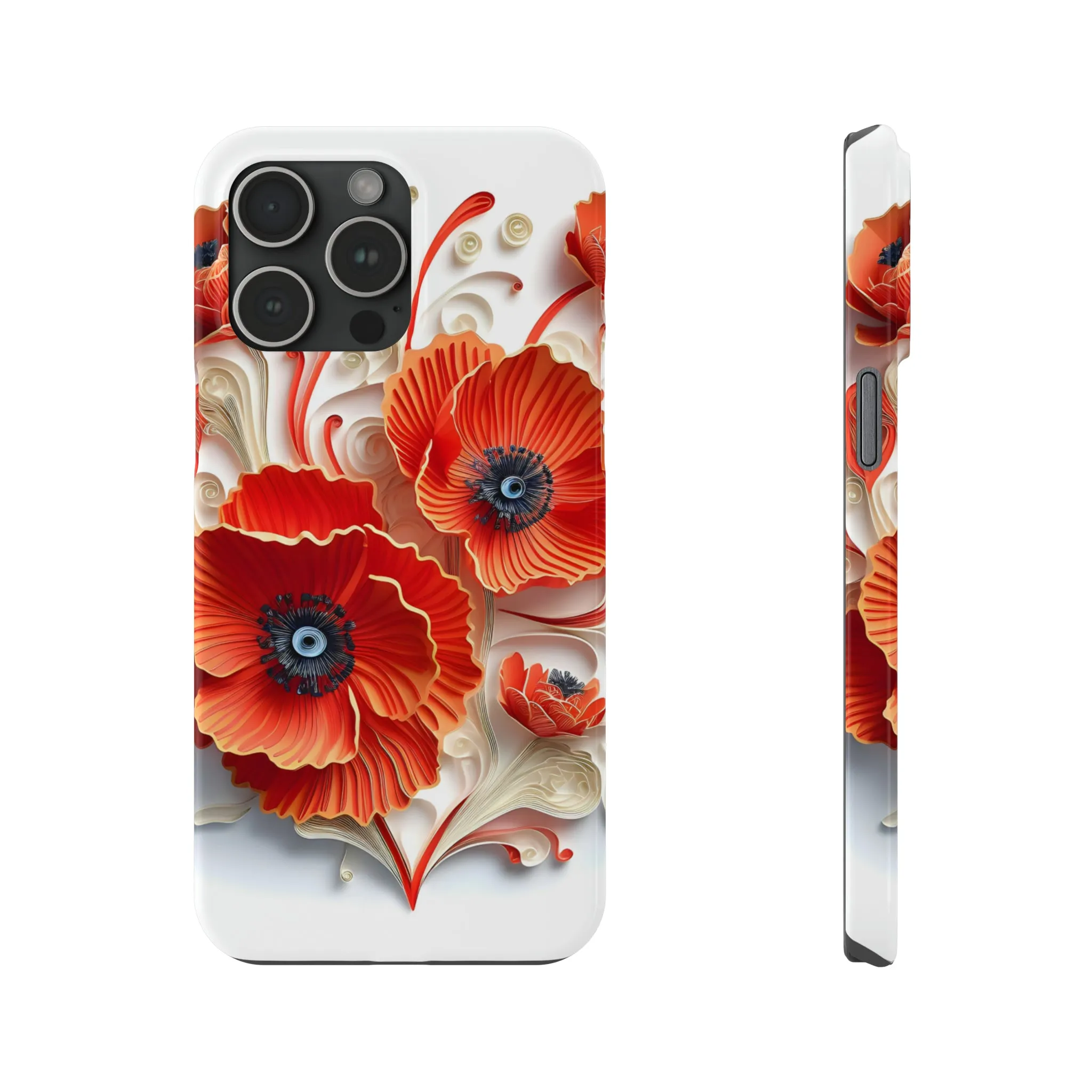 3D Flower Paper art iPhone 15 Phone Cases.