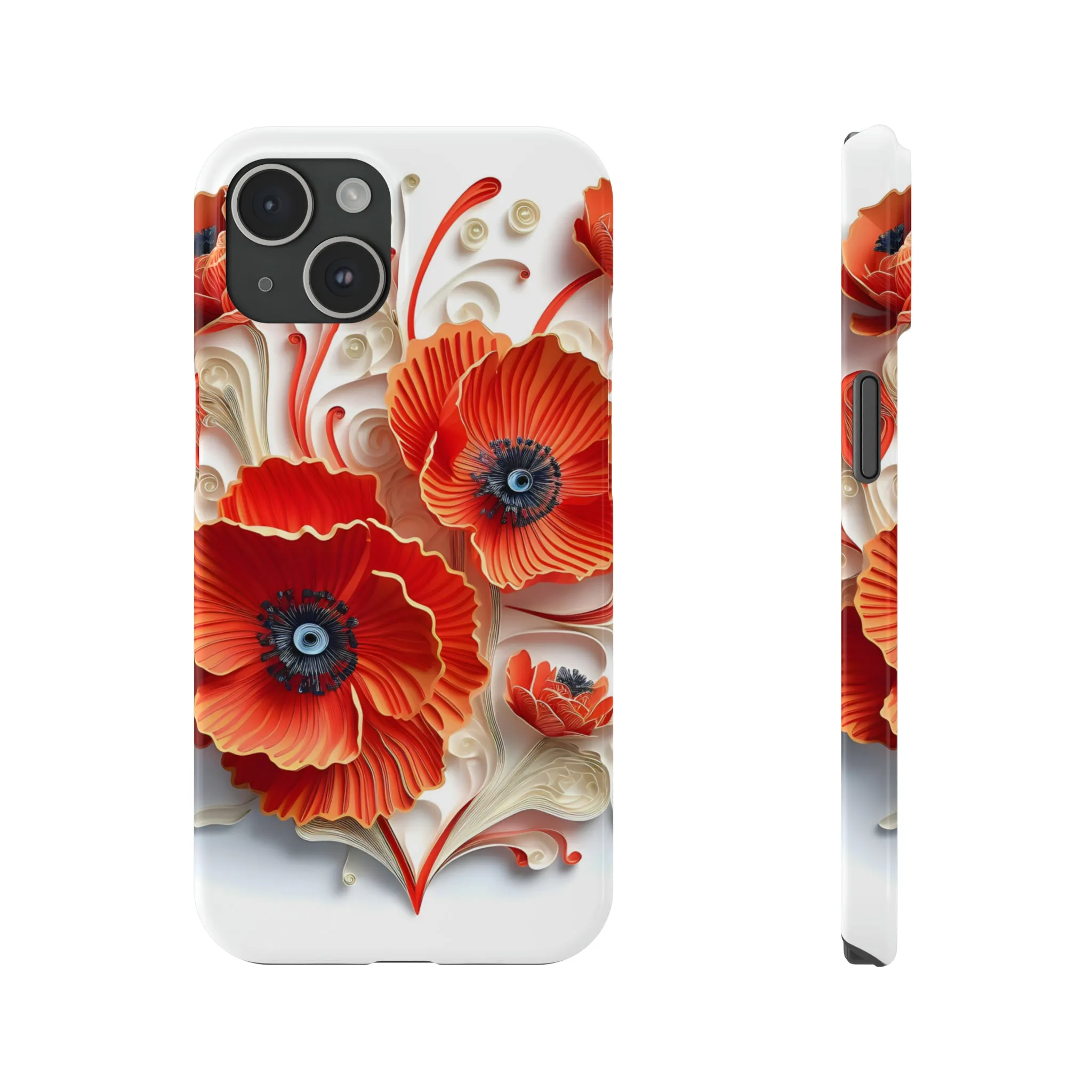 3D Flower Paper art iPhone 15 Phone Cases.