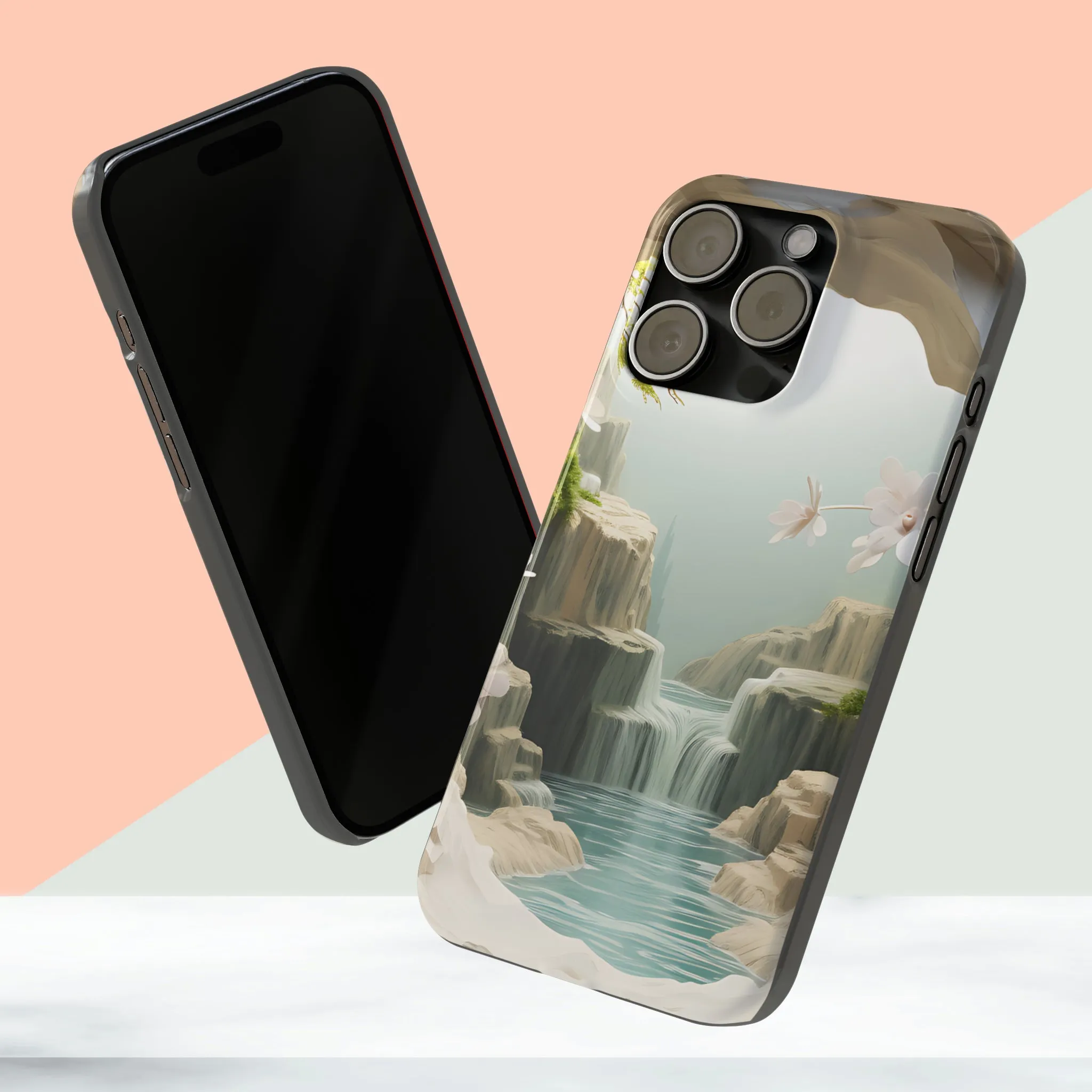 3D Landscape iPhone 15 Phone Cases.