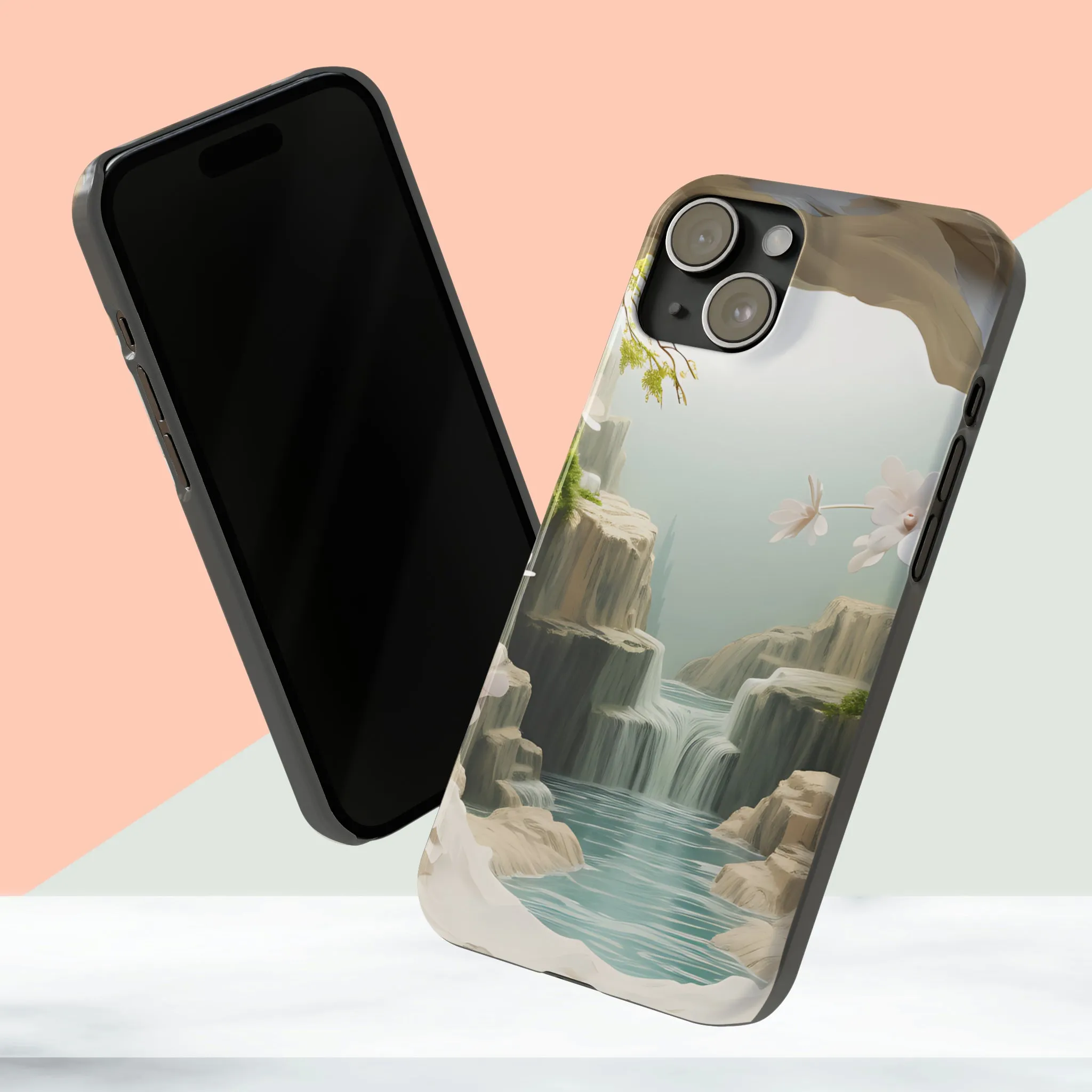 3D Landscape iPhone 15 Phone Cases.