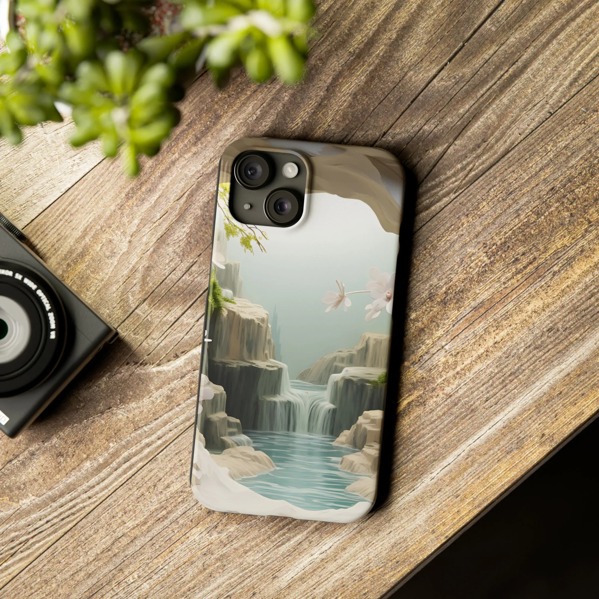 3D Landscape iPhone 15 Phone Cases.