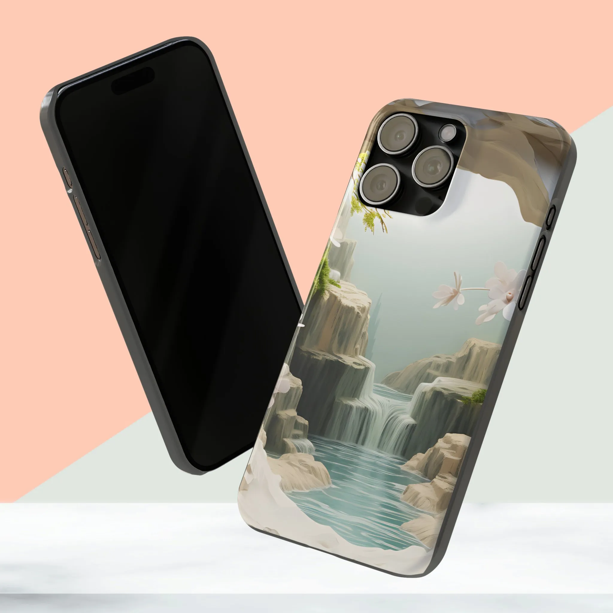 3D Landscape iPhone 15 Phone Cases.