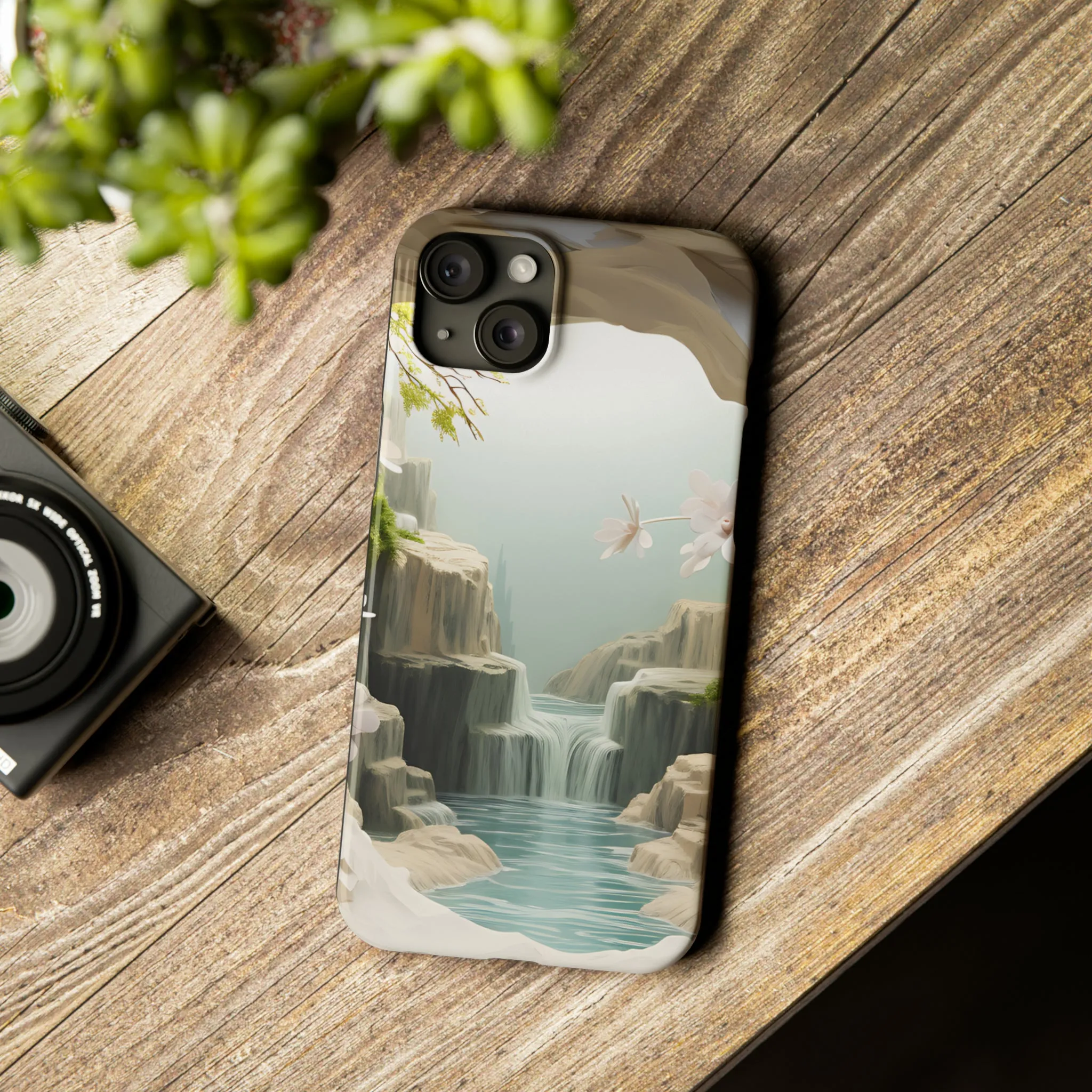 3D Landscape iPhone 15 Phone Cases.