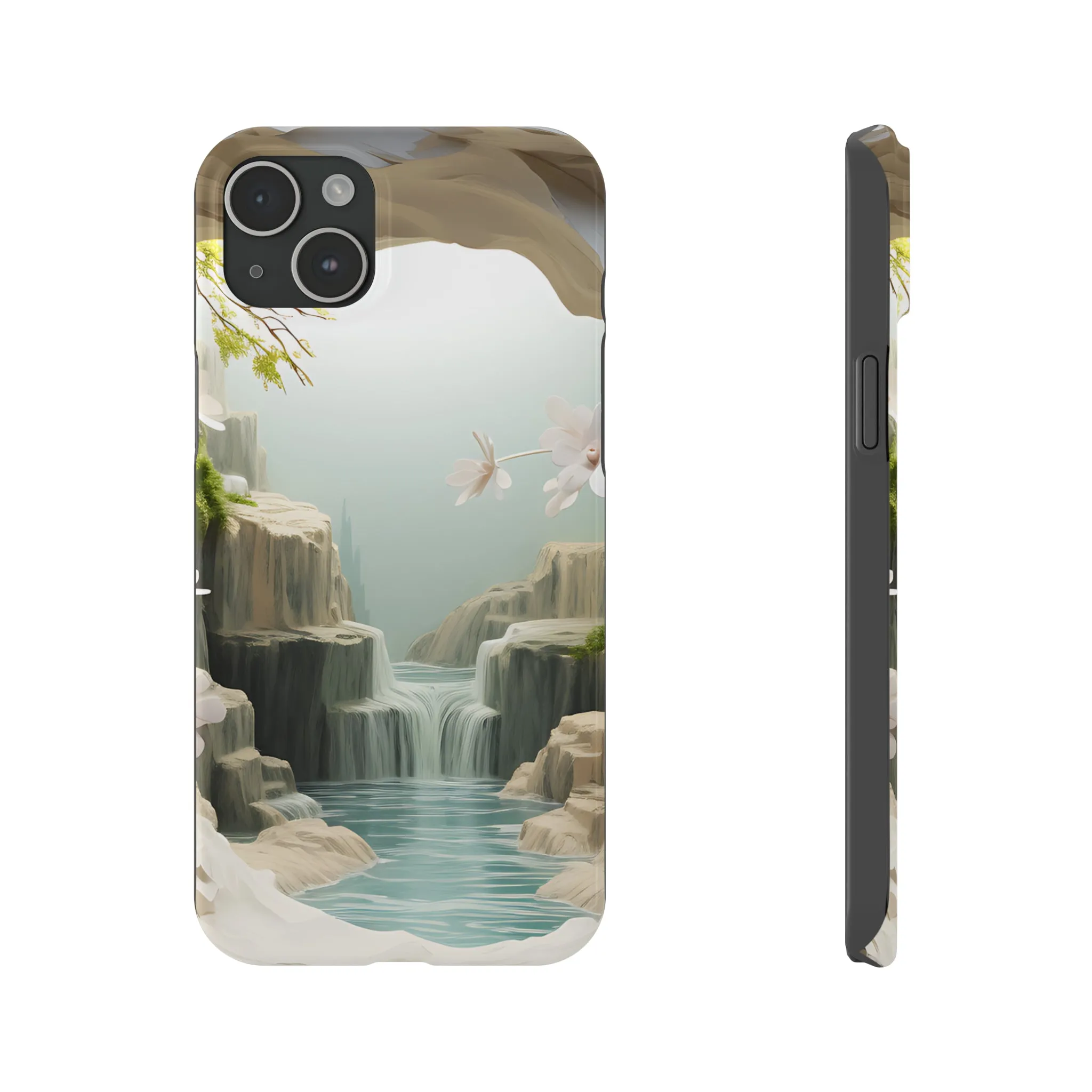 3D Landscape iPhone 15 Phone Cases.