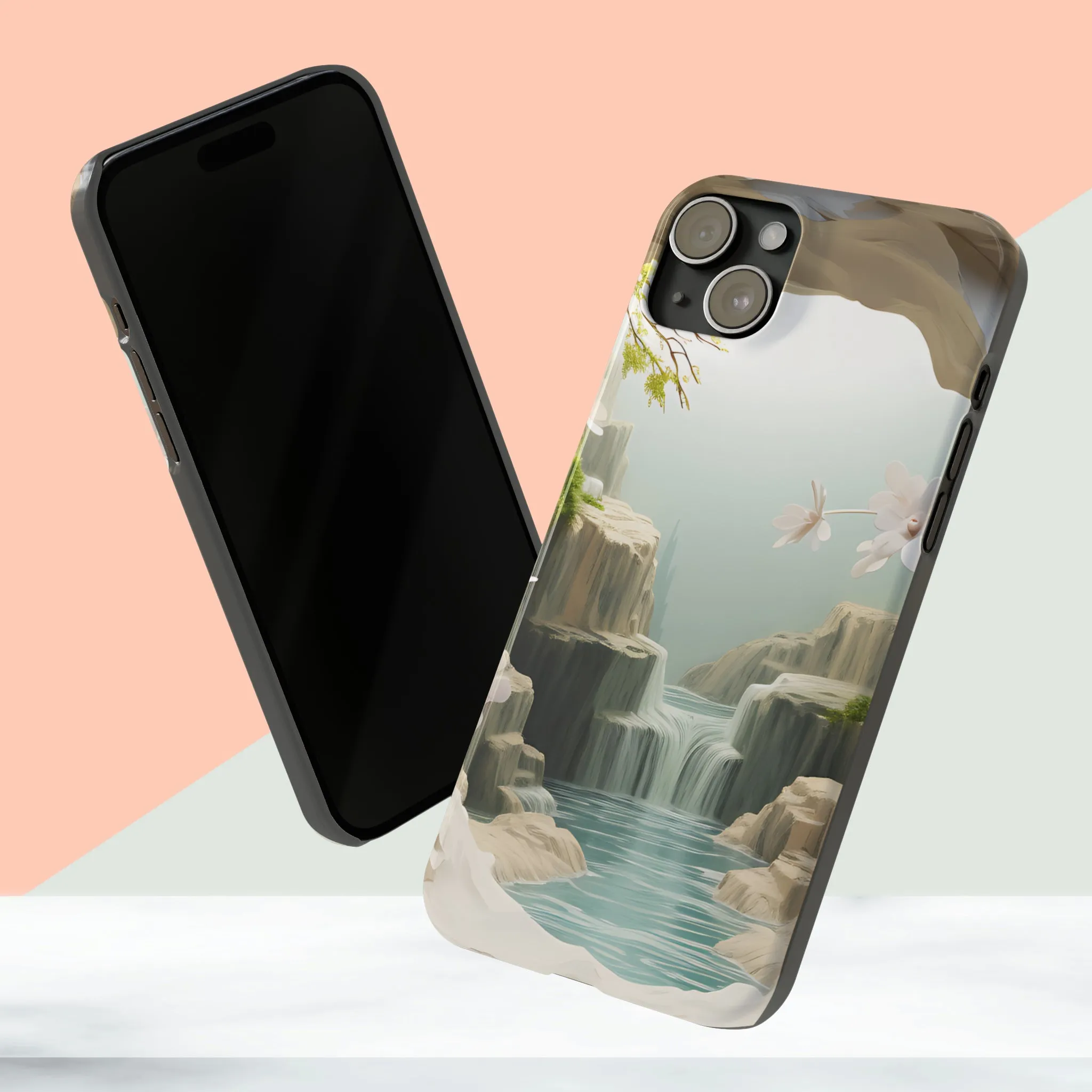 3D Landscape iPhone 15 Phone Cases.