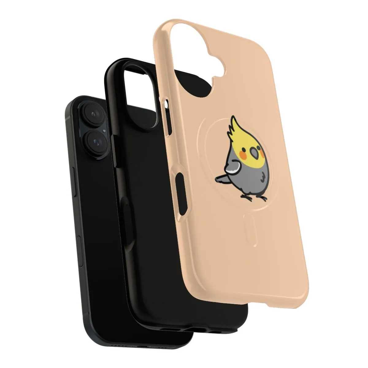 Adorable Chubby Cockatiel Phone Cases