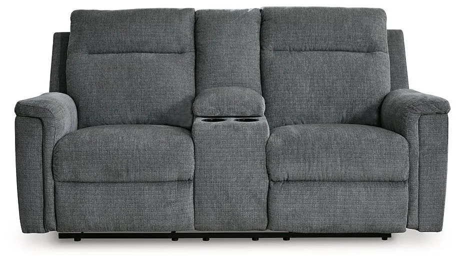 Barnsana Power Reclining Loveseat with Console