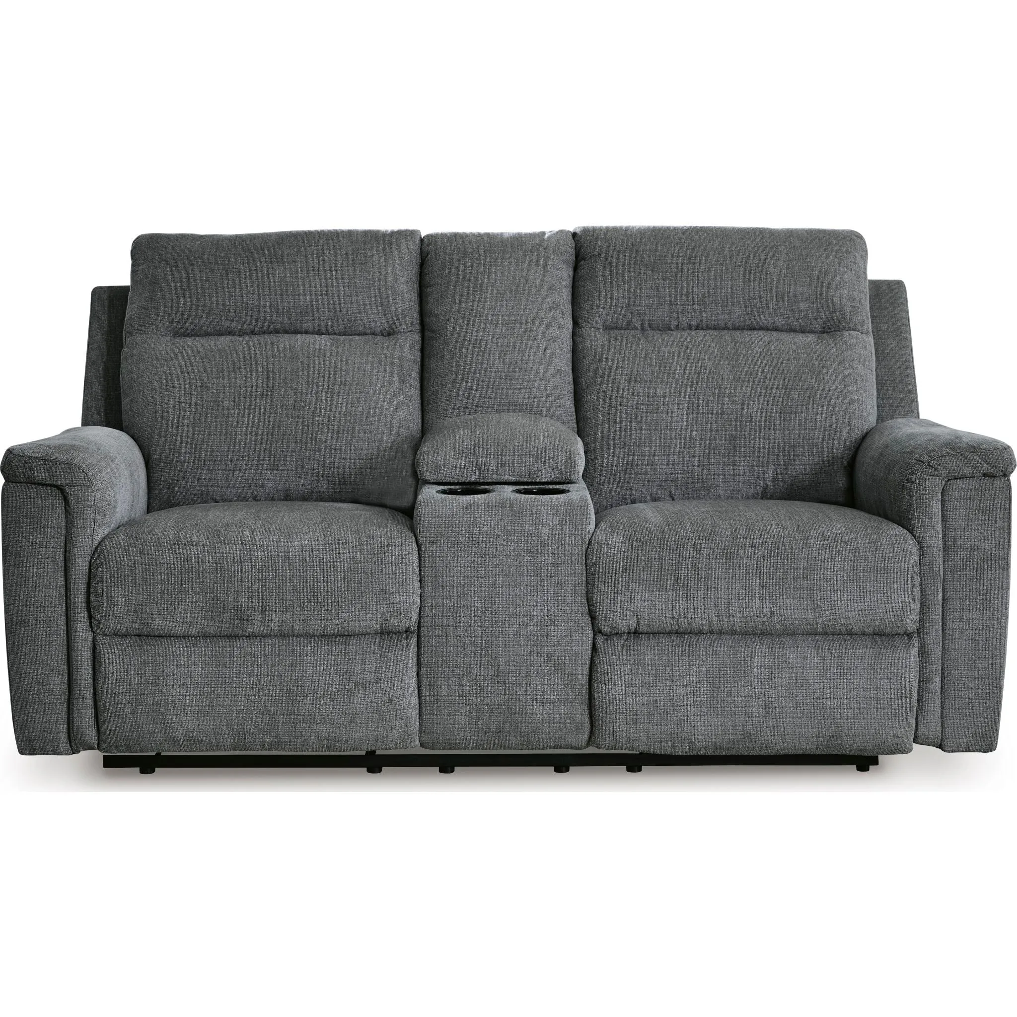 Barnsana Reclining Power Loveseat with Console