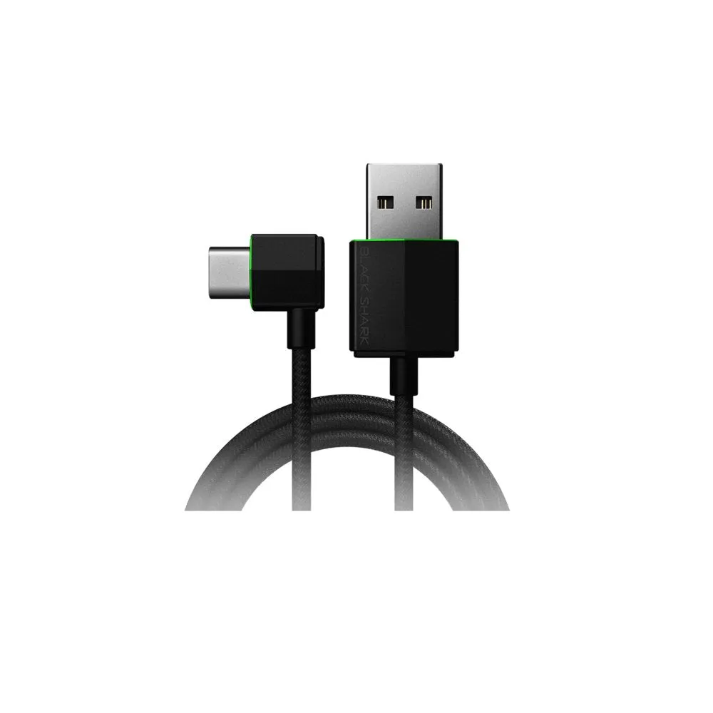 Black Shark Right-Angle USB-C Cable Quick Charge