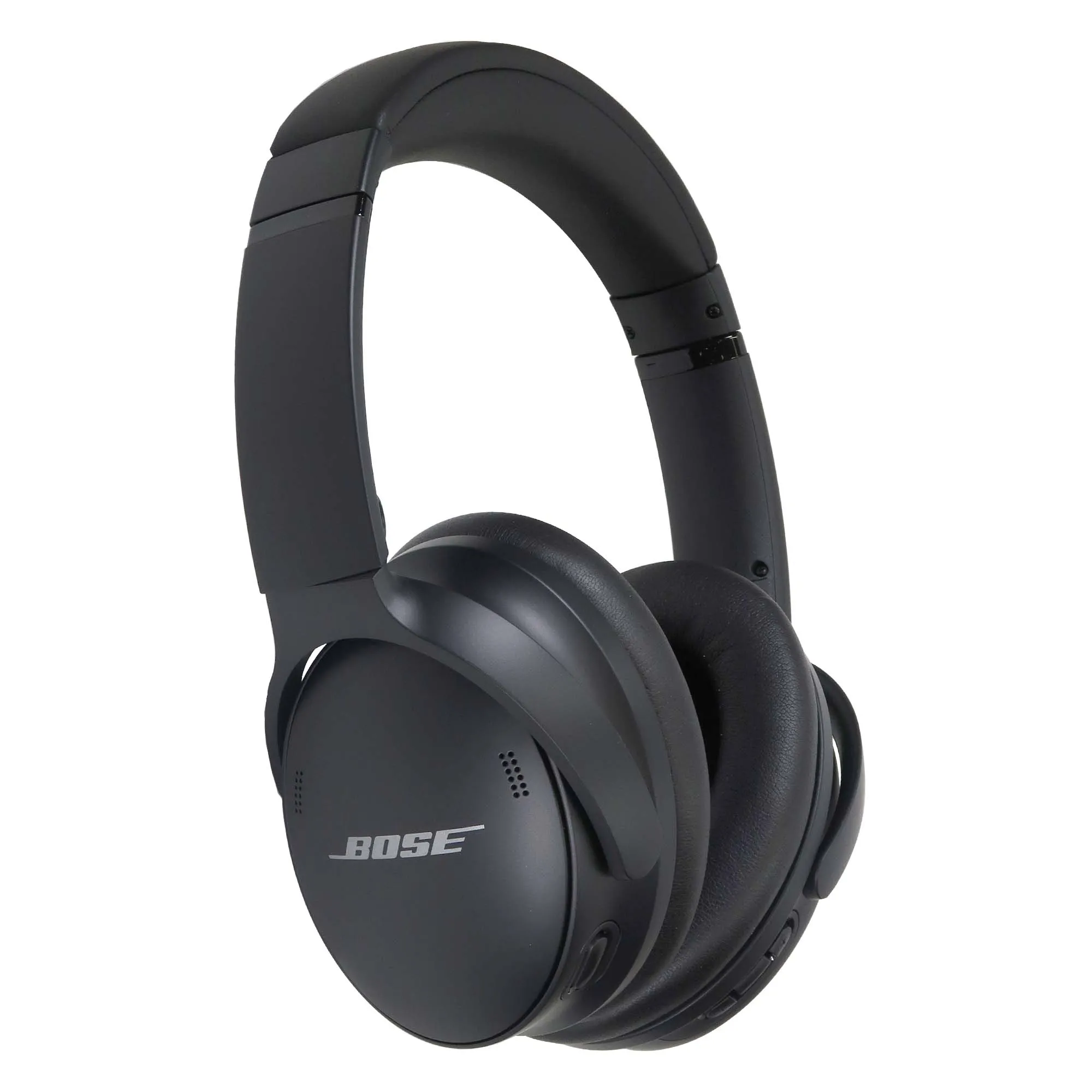 Bose QuietComfort Wireless Over-Ear Active Noise Canceling Headphones (Black) with JBL C50HI In-Ear Headphones White