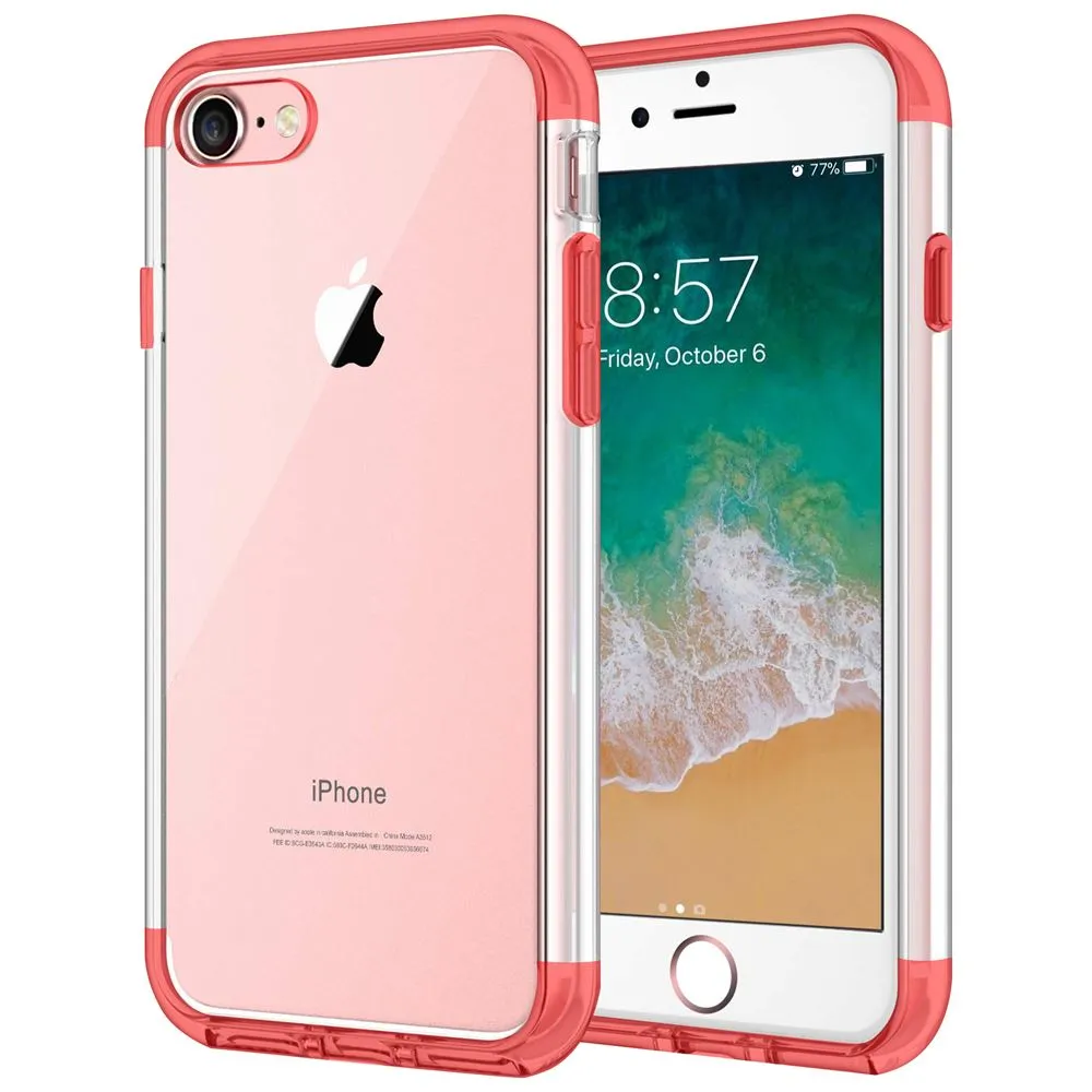 Case for iPhone 8 Shock Proof Soft TPU Silicone Phone Clear Slim Cover