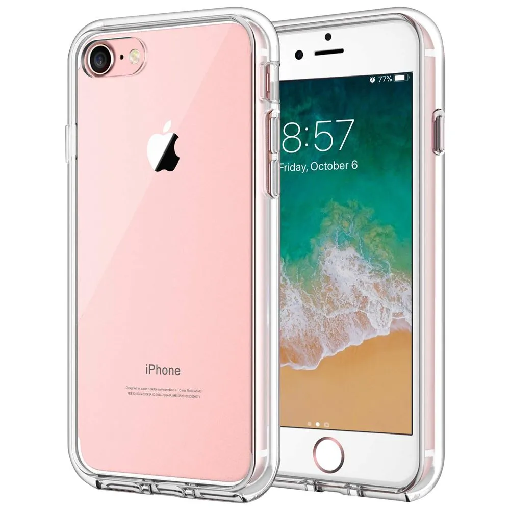 Case for iPhone 8 Shock Proof Soft TPU Silicone Phone Clear Slim Cover