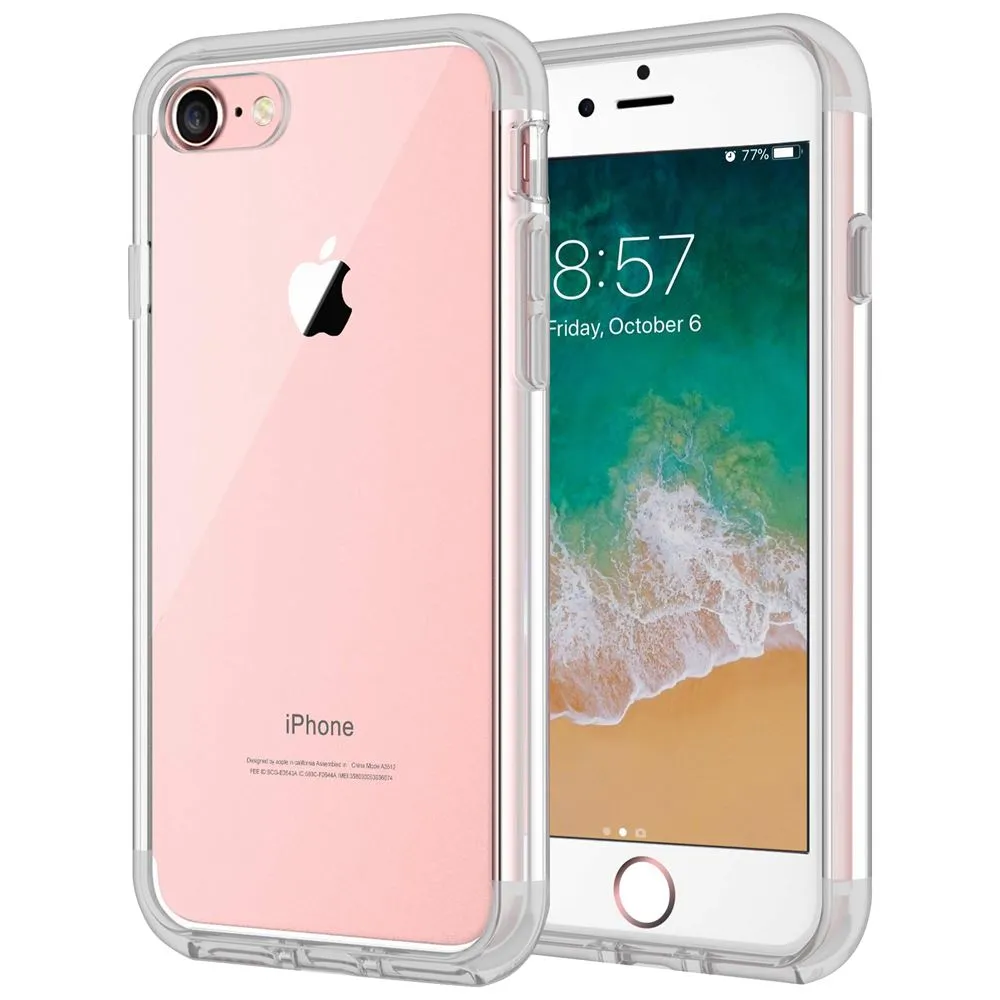 Case for iPhone 8 Shock Proof Soft TPU Silicone Phone Clear Slim Cover