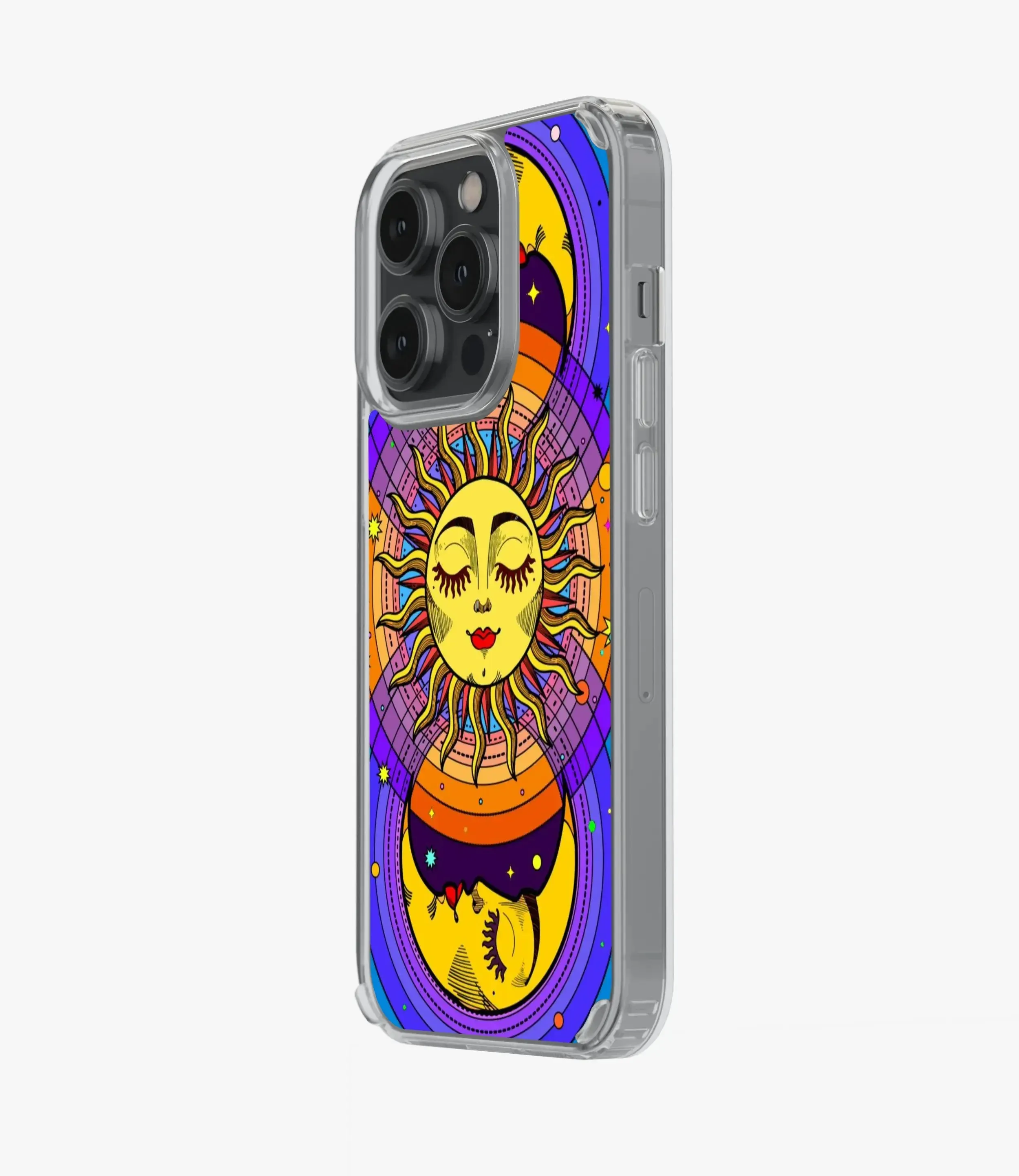 Celestial Sun & Moon Groovy Silicone Case