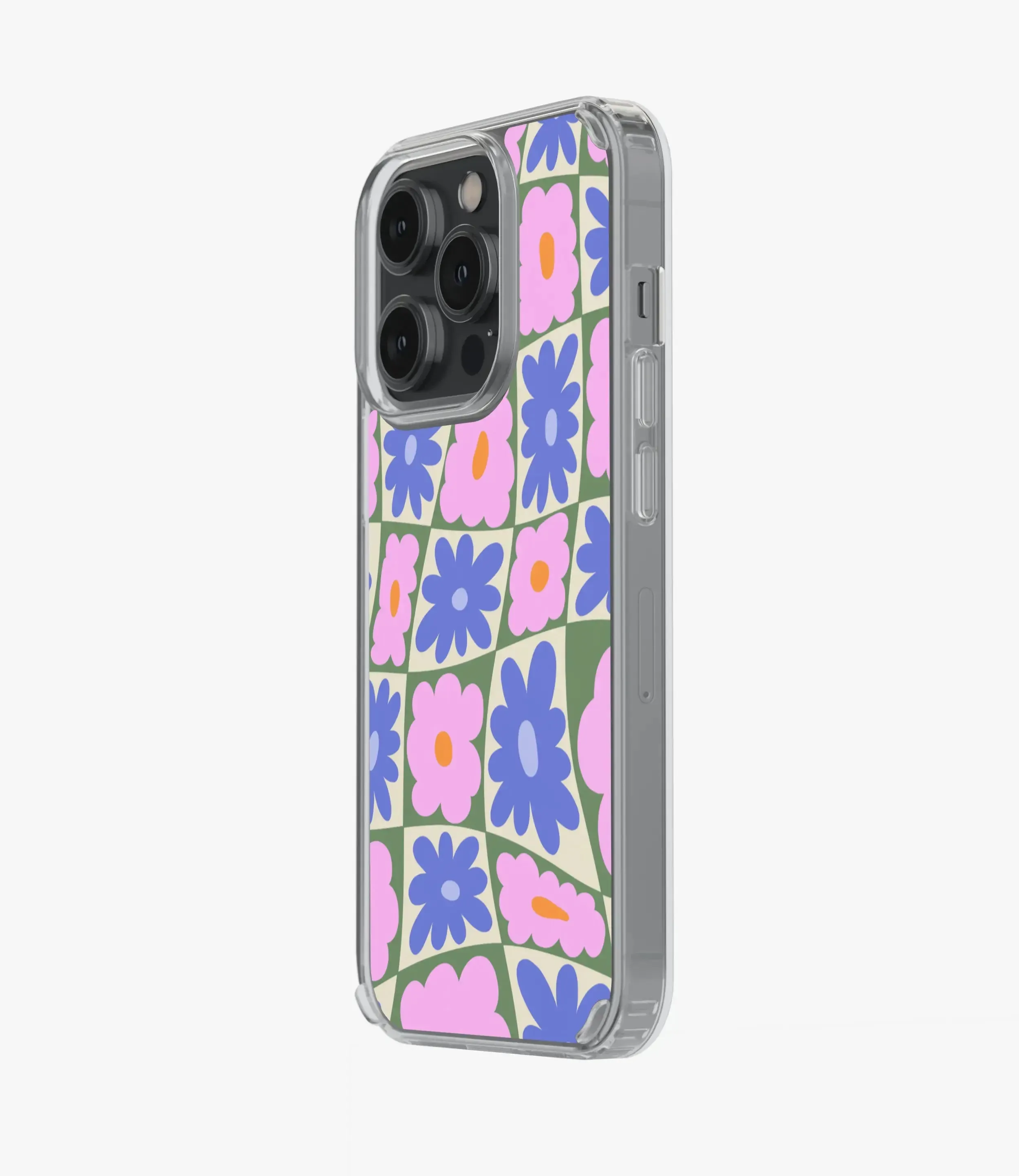 Daisy Swirl Floral Silicone Case