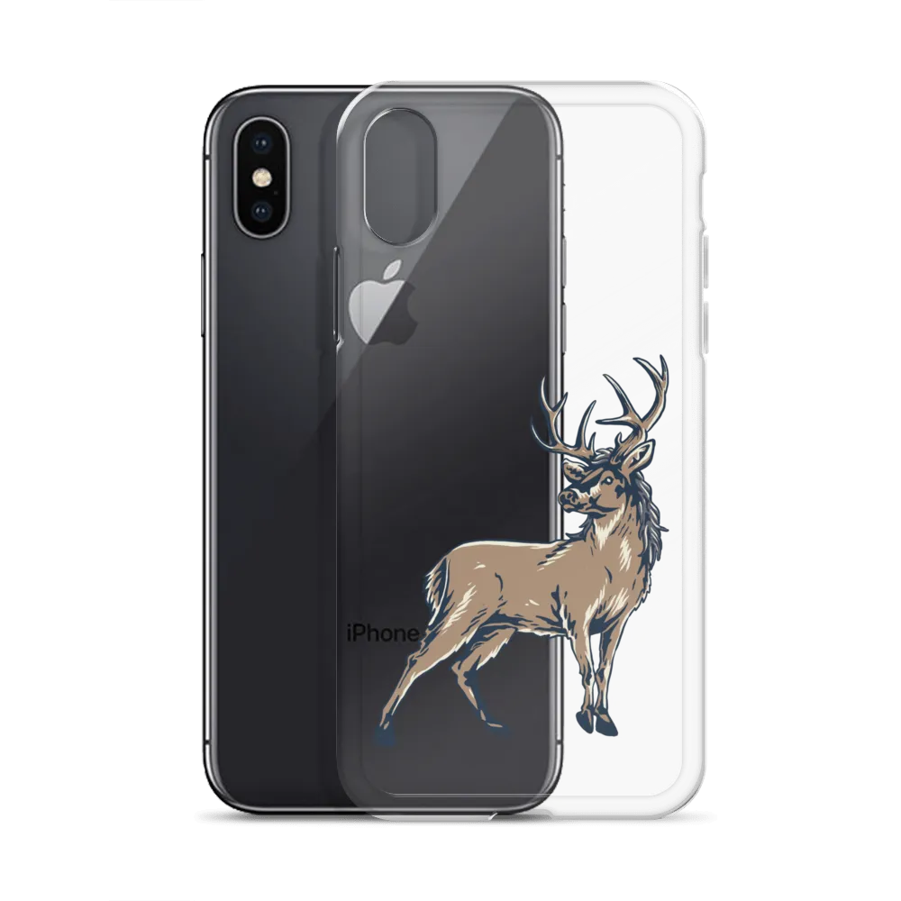 Deer Mullet Standing iPhone® Case - Clear