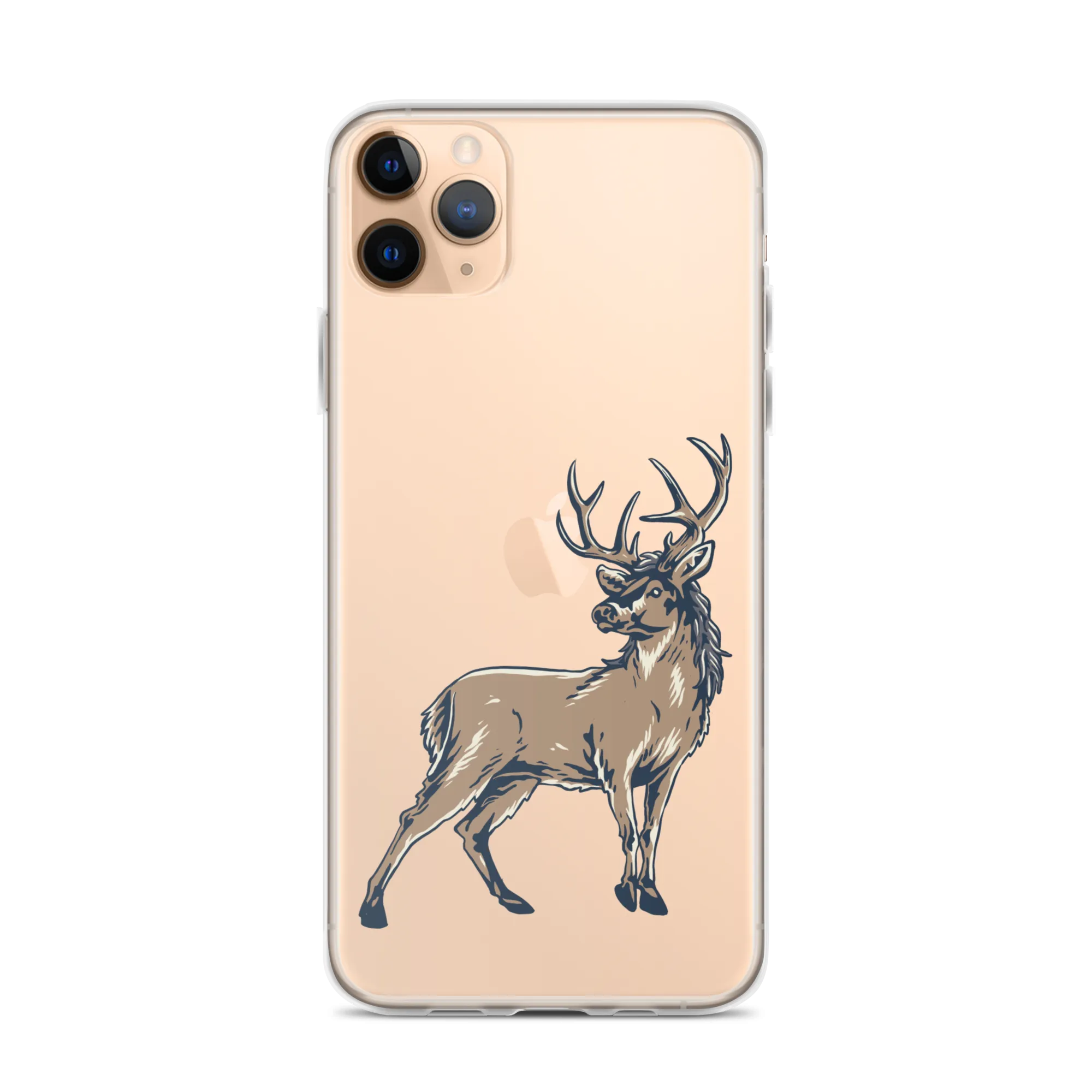 Deer Mullet Standing iPhone® Case - Clear