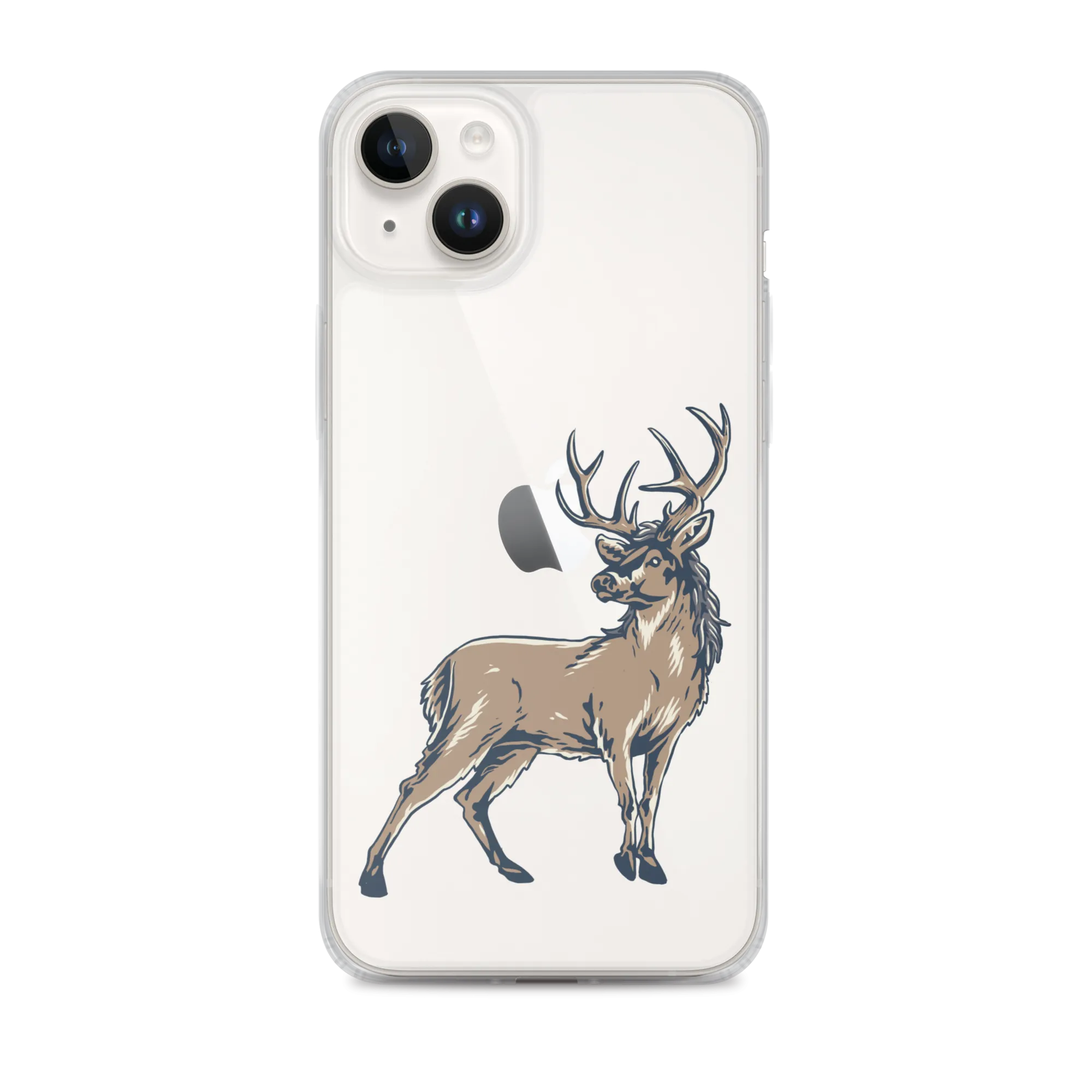 Deer Mullet Standing iPhone® Case - Clear