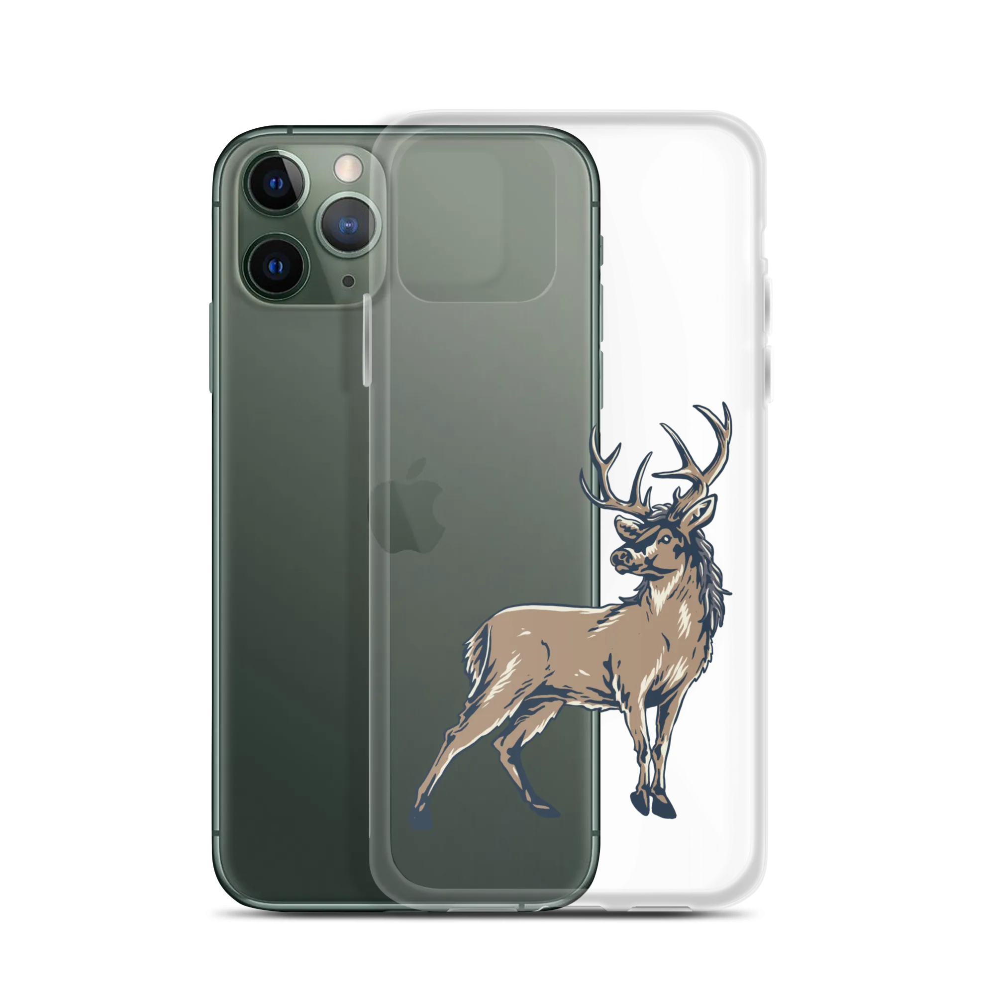 Deer Mullet Standing iPhone® Case - Clear