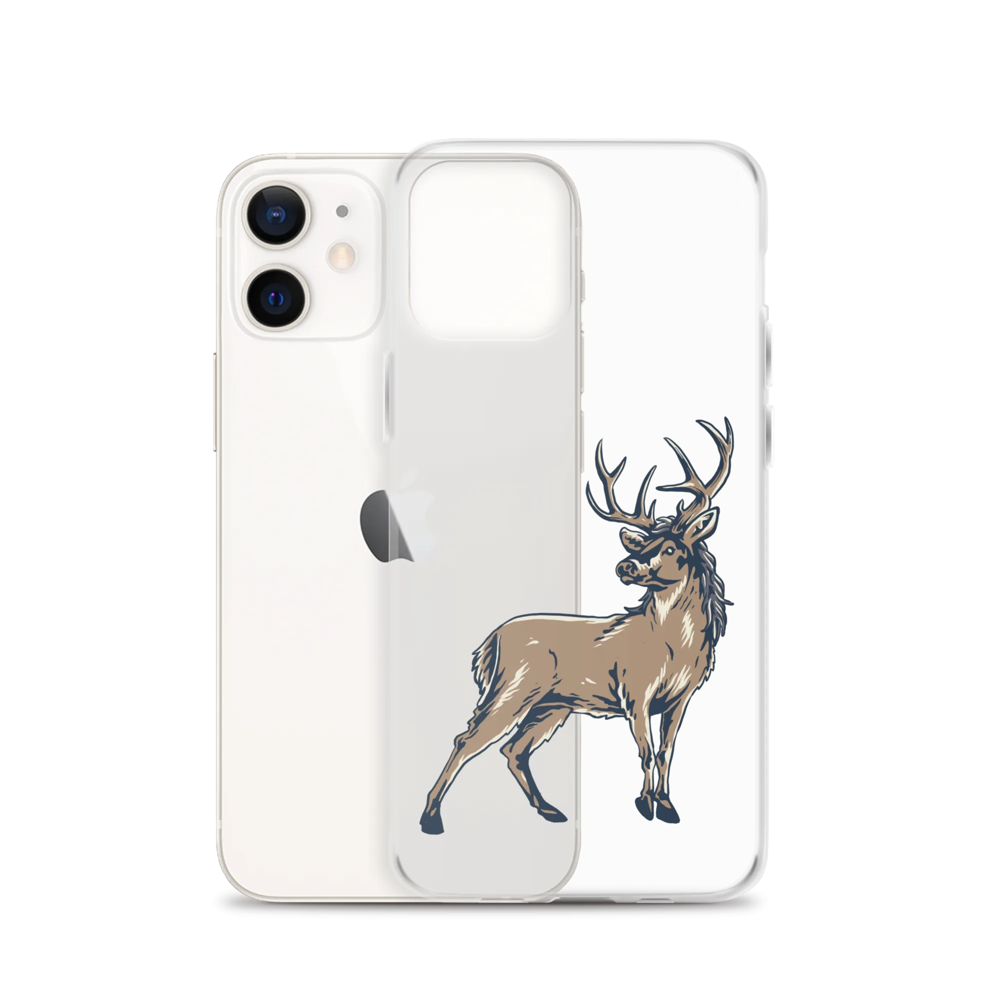 Deer Mullet Standing iPhone® Case - Clear