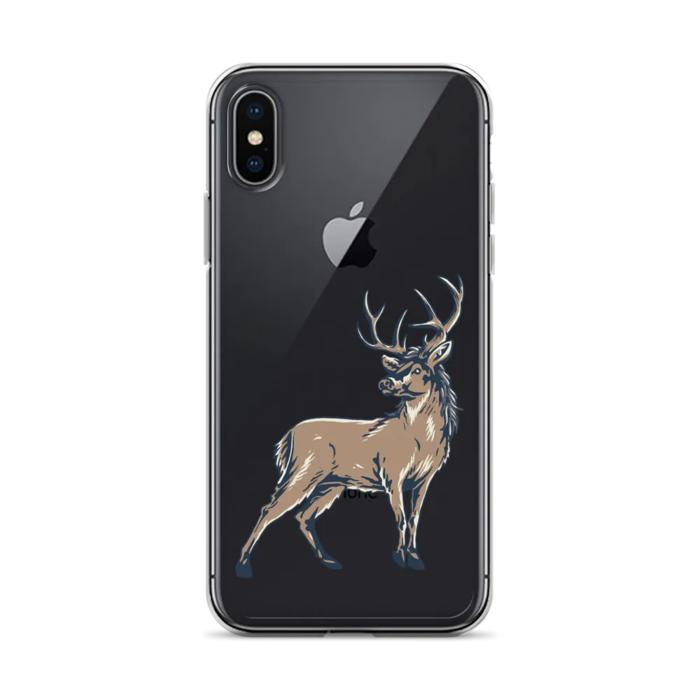 Deer Mullet Standing iPhone® Case - Clear