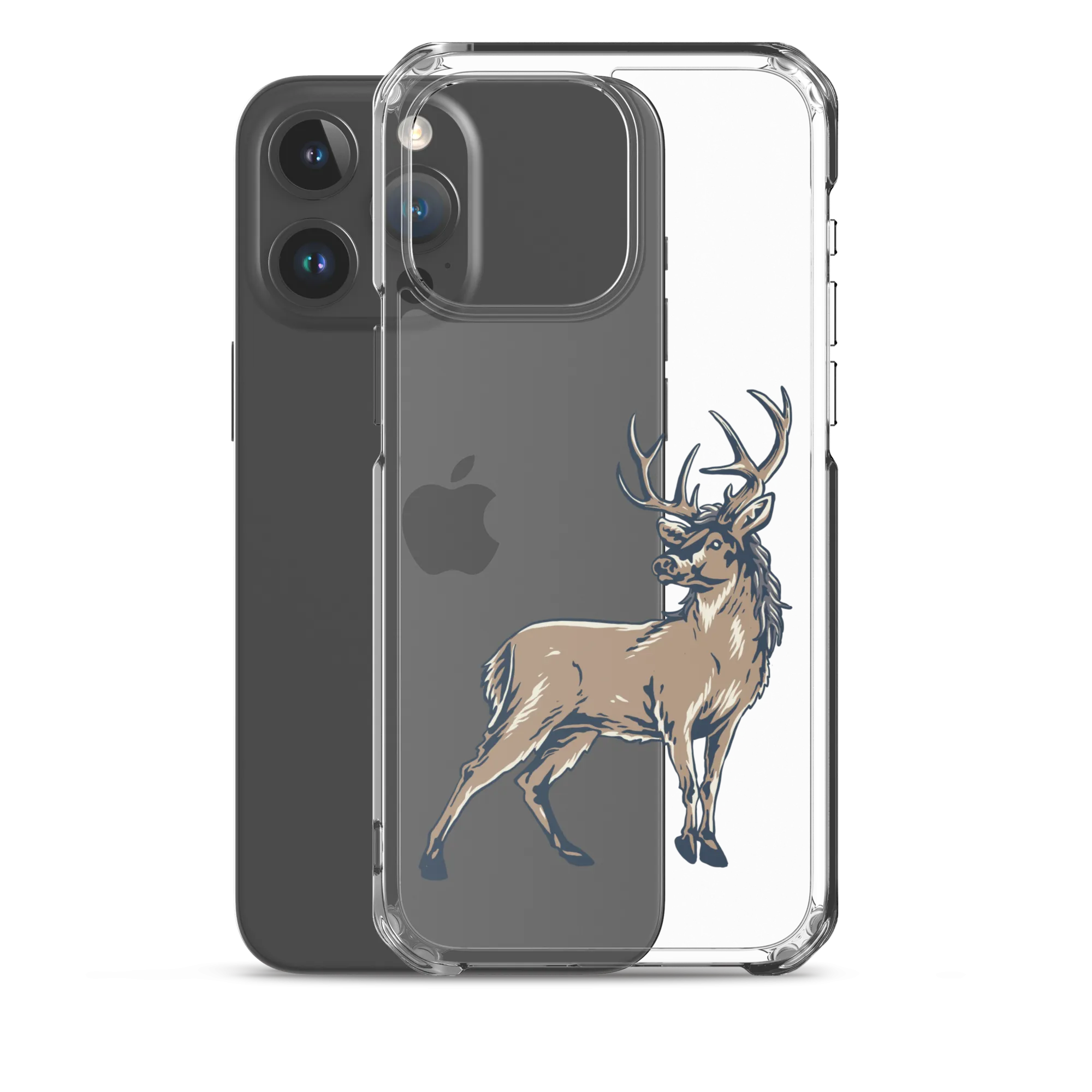 Deer Mullet Standing iPhone® Case - Clear