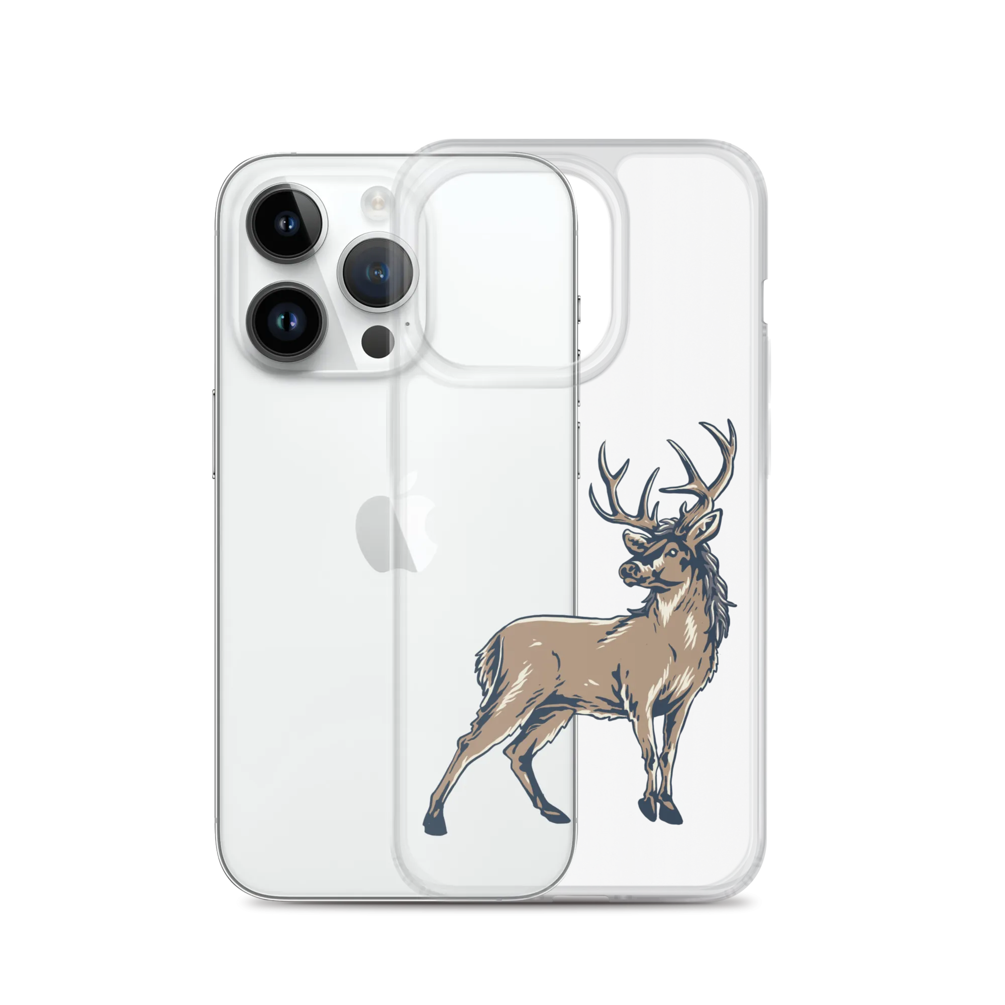 Deer Mullet Standing iPhone® Case - Clear