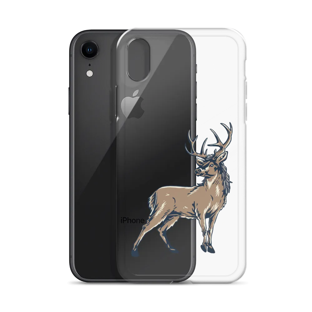 Deer Mullet Standing iPhone® Case - Clear