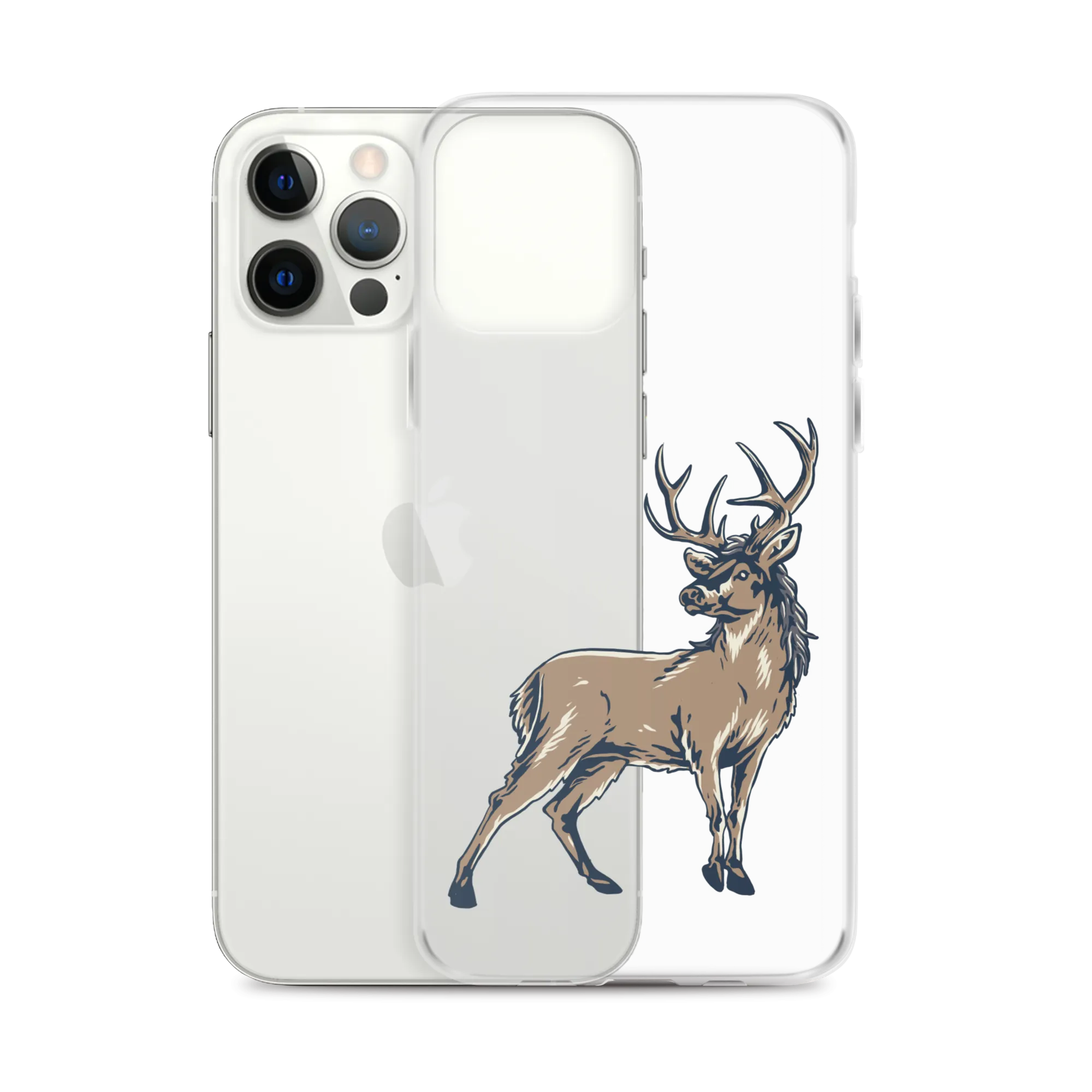 Deer Mullet Standing iPhone® Case - Clear