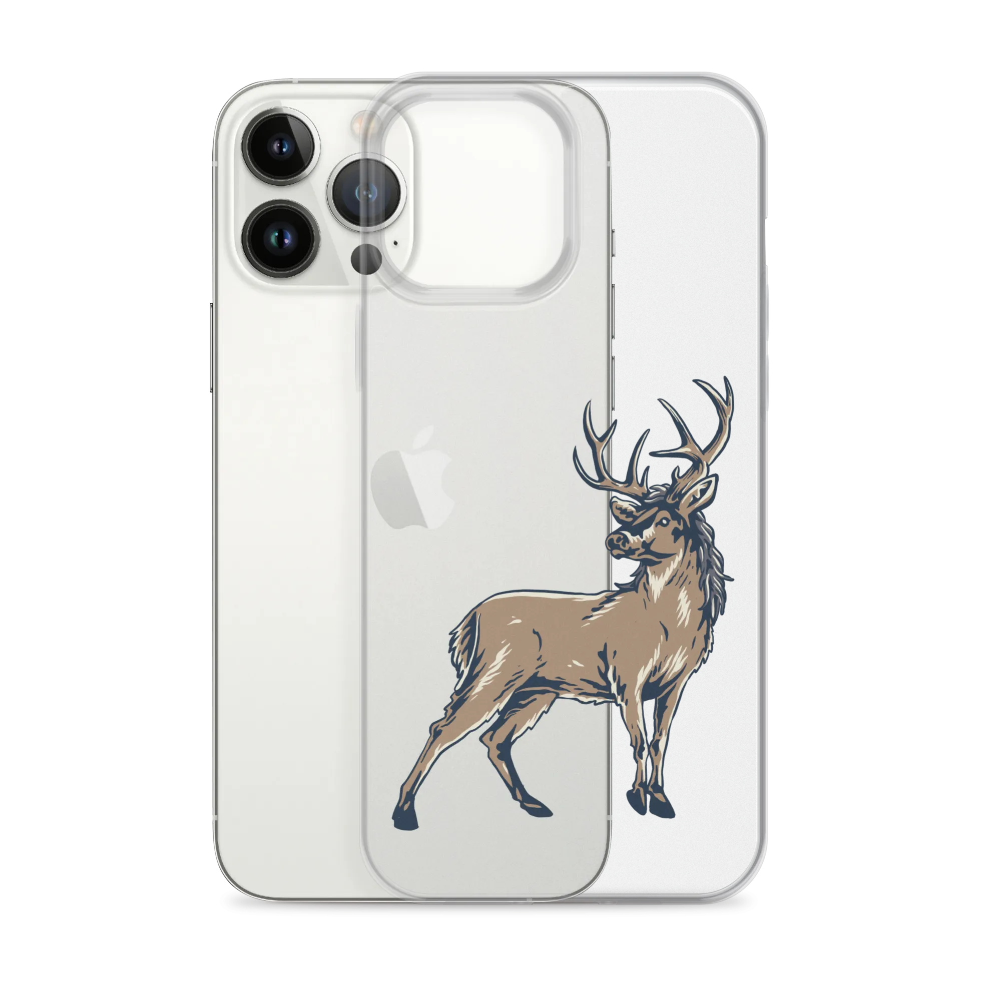 Deer Mullet Standing iPhone® Case - Clear