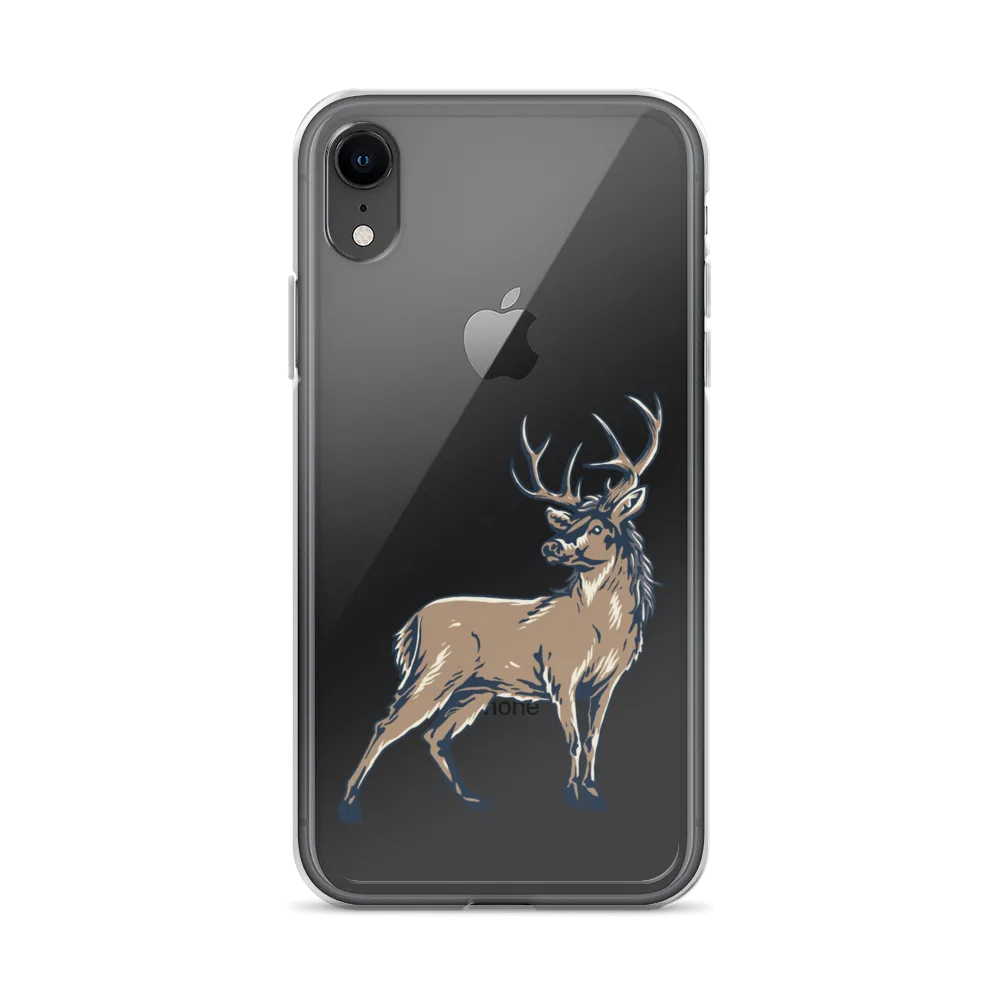 Deer Mullet Standing iPhone® Case - Clear