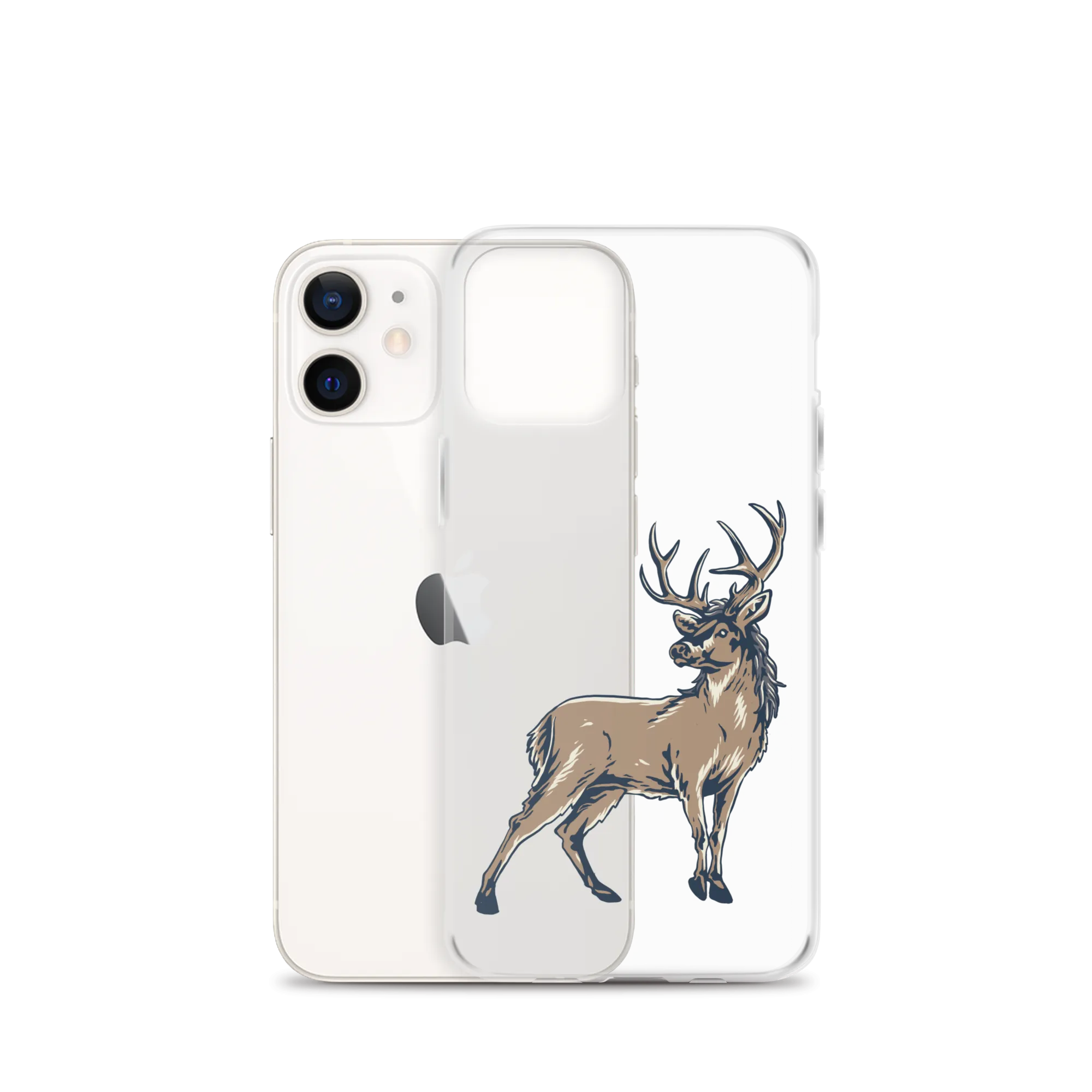 Deer Mullet Standing iPhone® Case - Clear