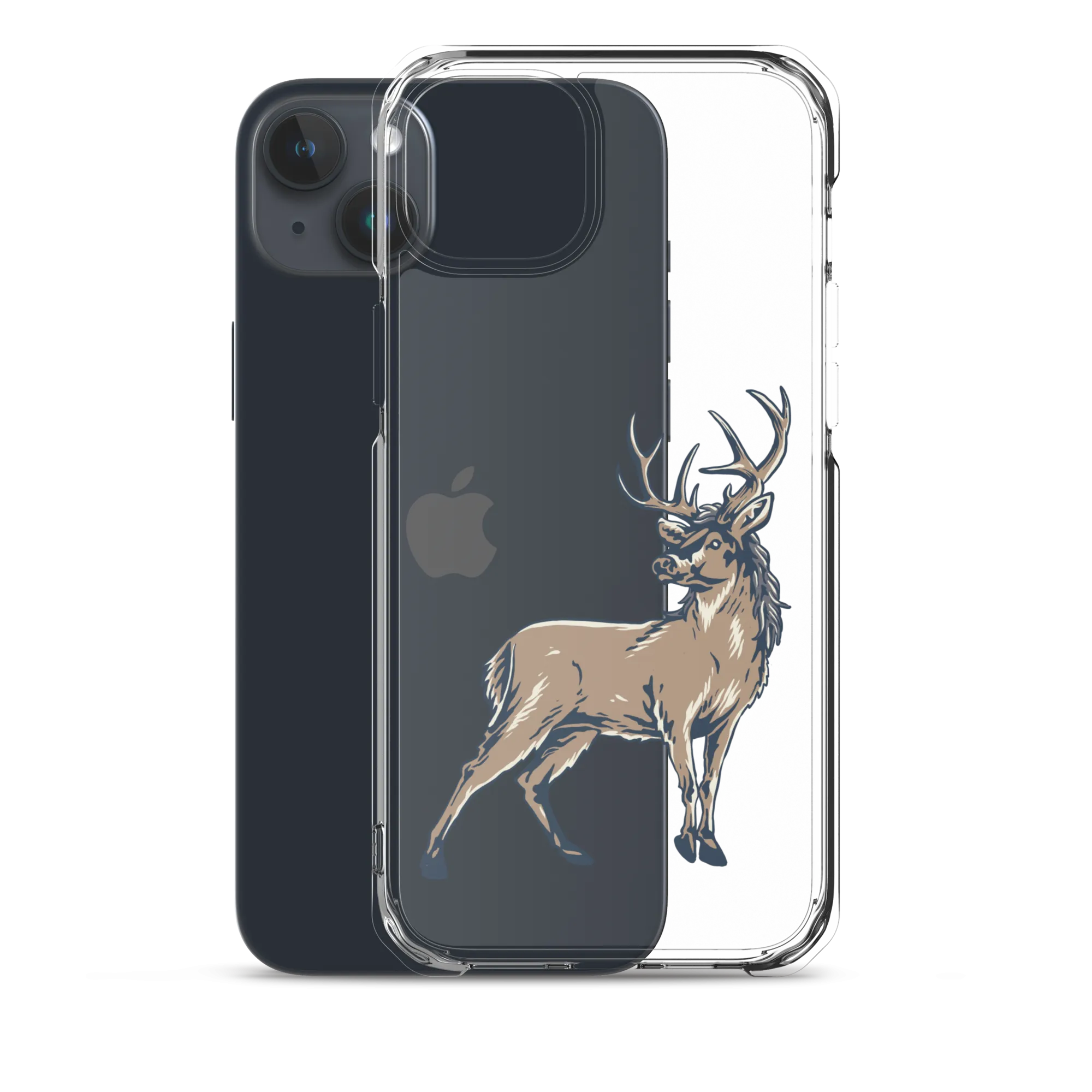 Deer Mullet Standing iPhone® Case - Clear