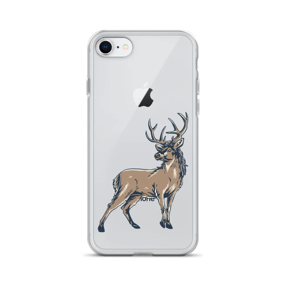 Deer Mullet Standing iPhone® Case - Clear