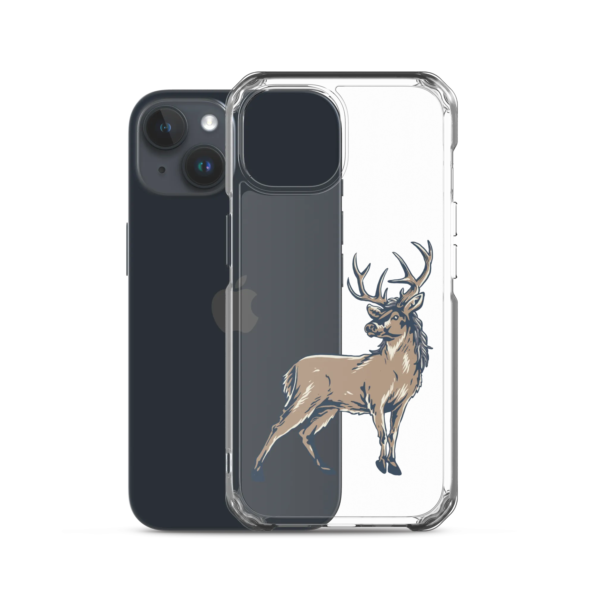 Deer Mullet Standing iPhone® Case - Clear