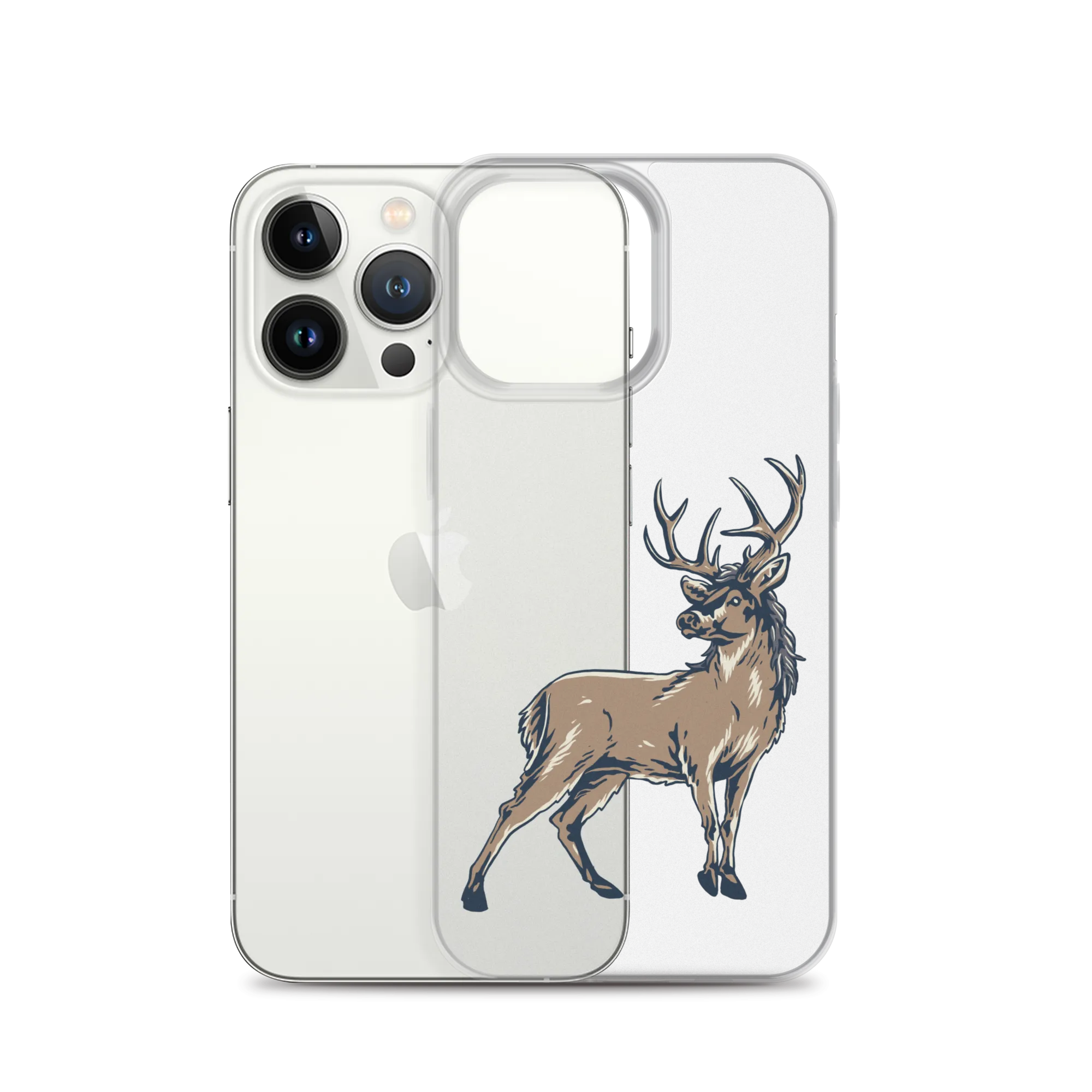 Deer Mullet Standing iPhone® Case - Clear