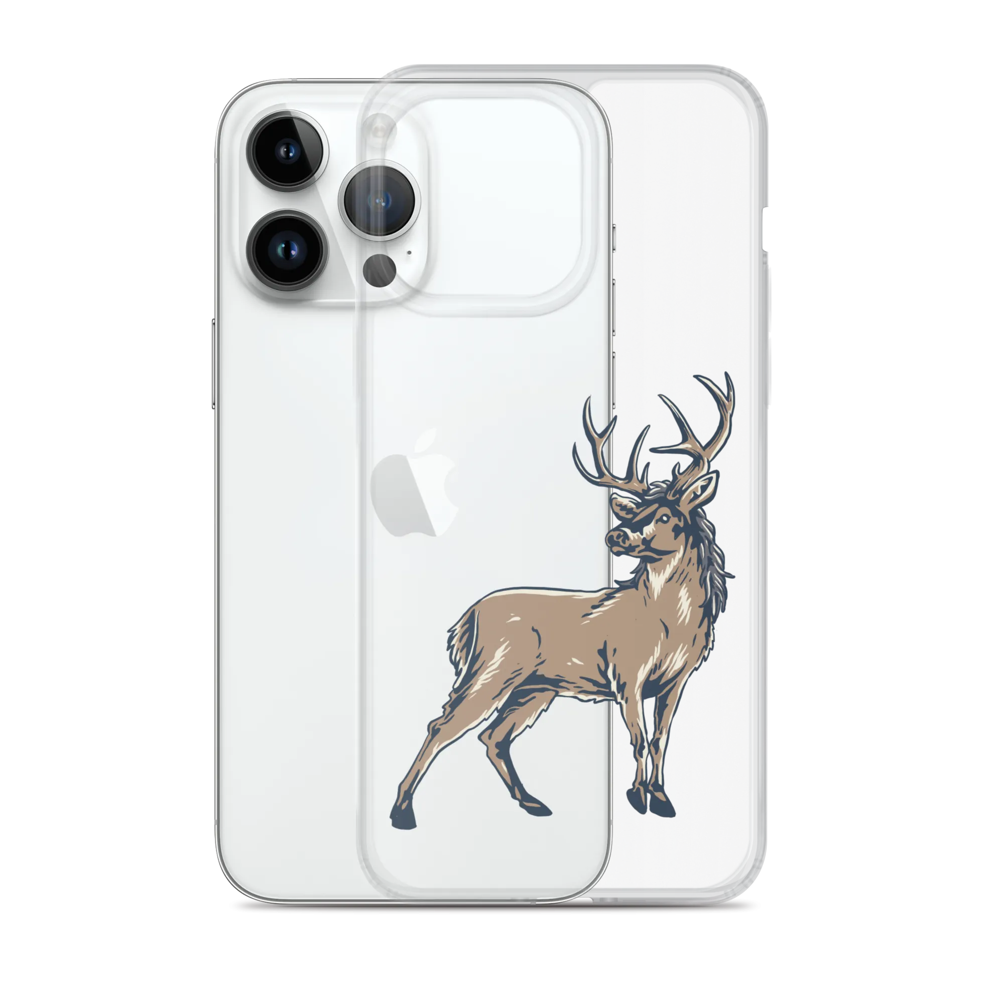 Deer Mullet Standing iPhone® Case - Clear