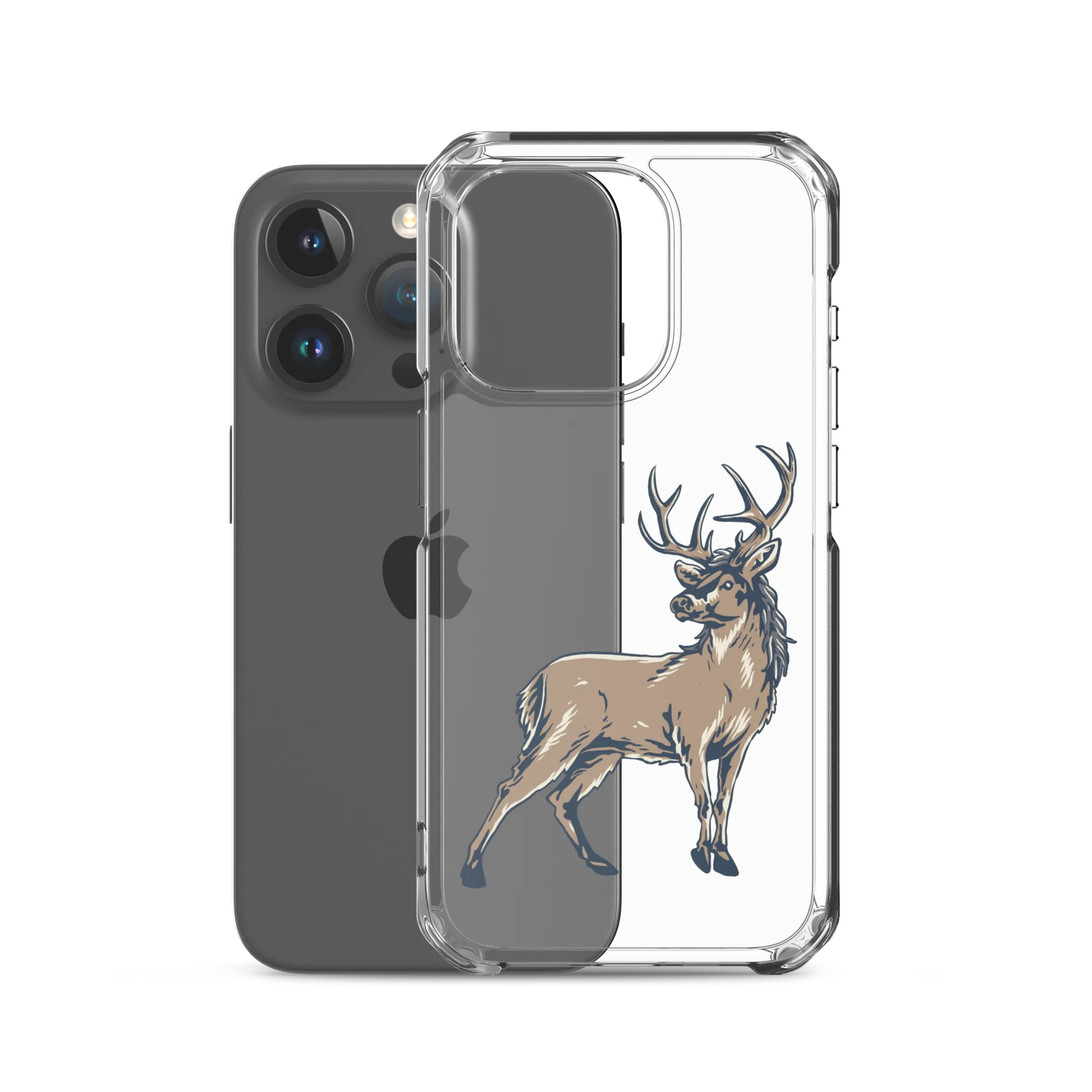 Deer Mullet Standing iPhone® Case - Clear