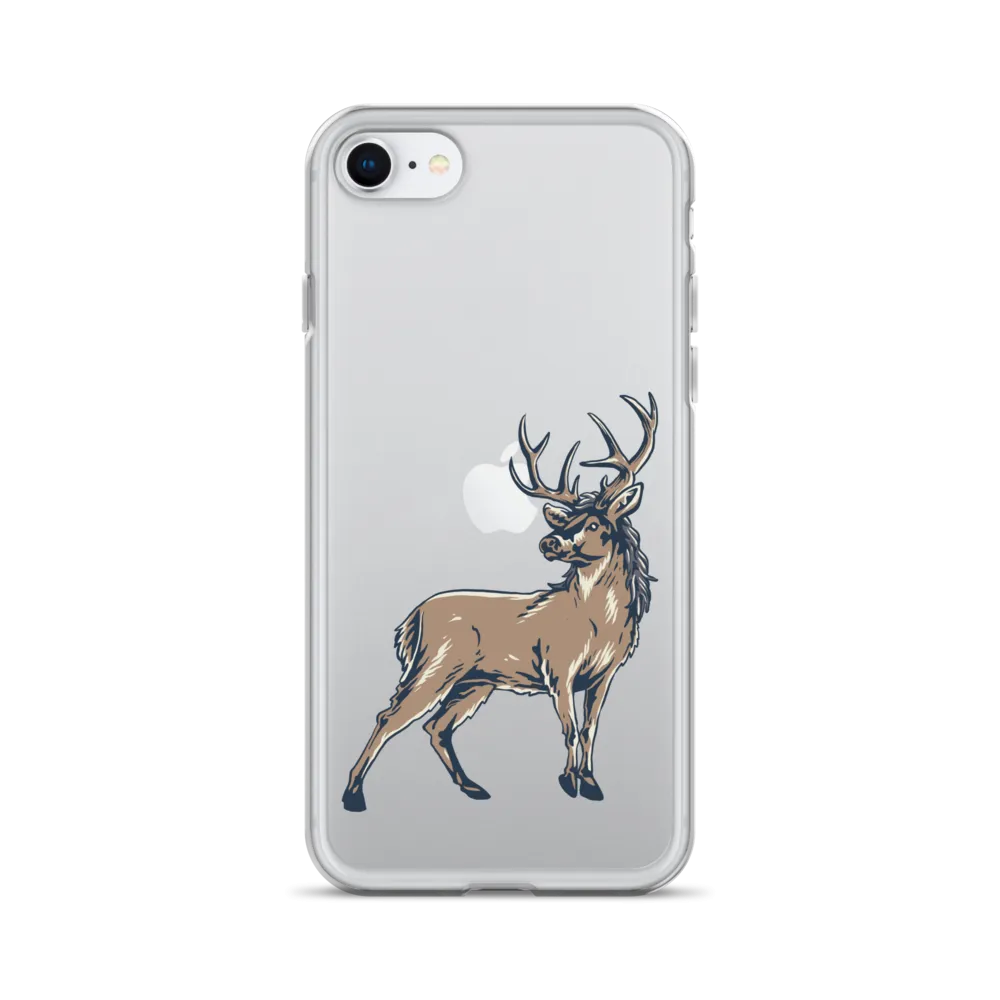 Deer Mullet Standing iPhone® Case - Clear