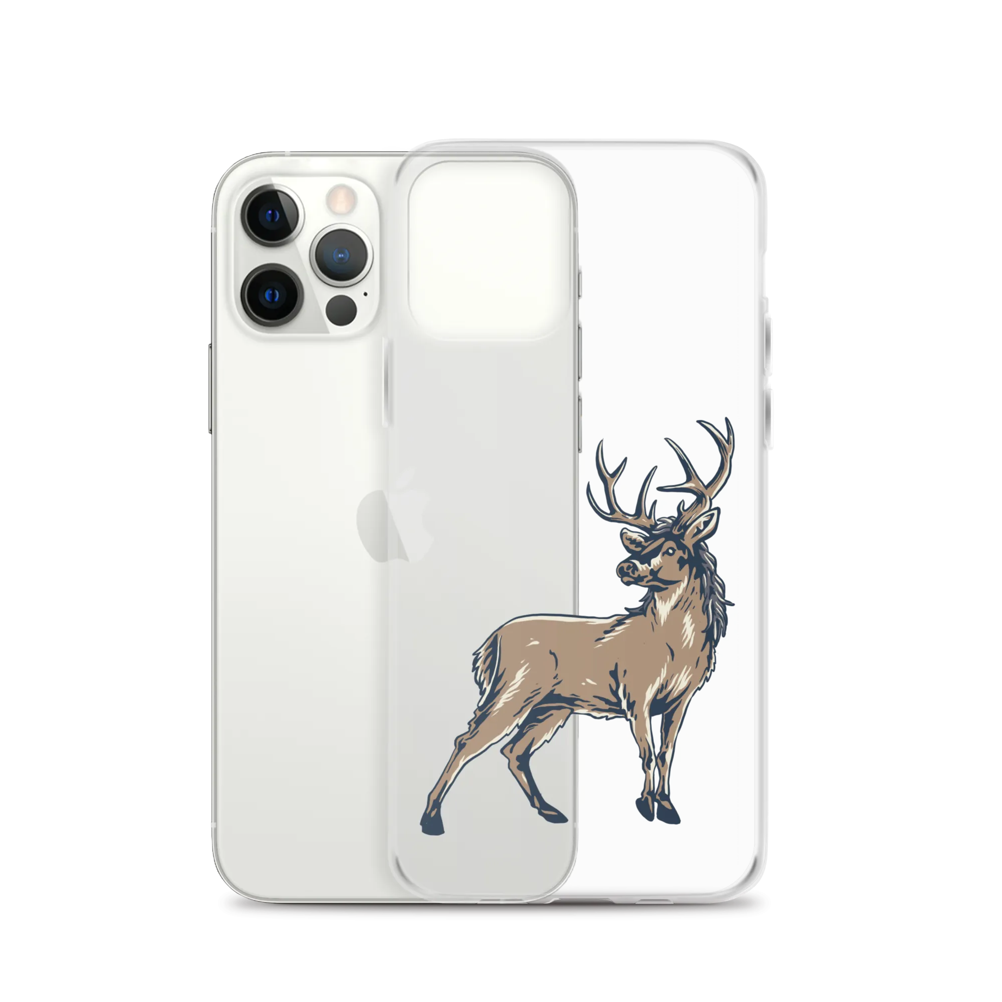 Deer Mullet Standing iPhone® Case - Clear