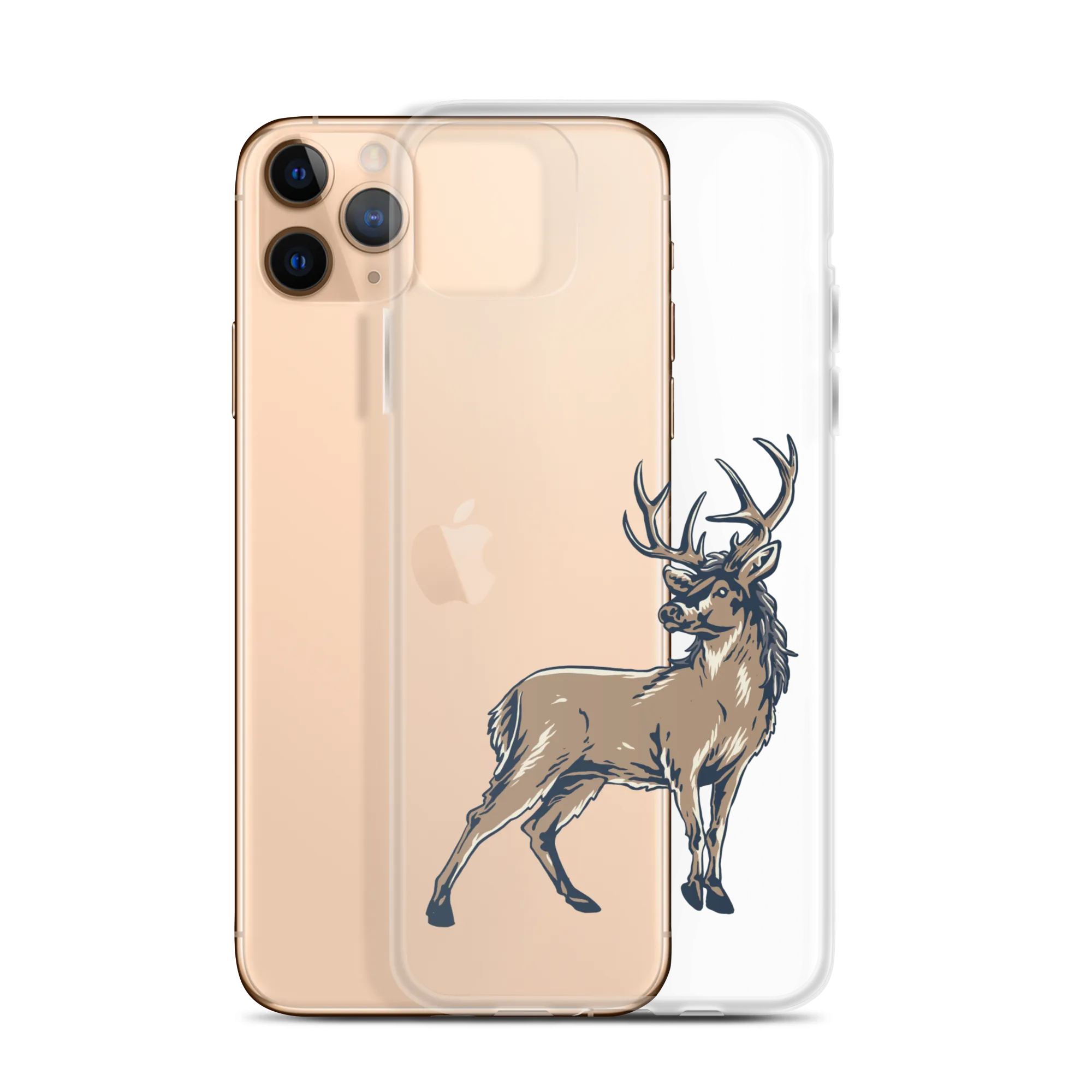 Deer Mullet Standing iPhone® Case - Clear