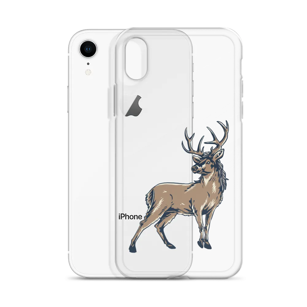 Deer Mullet Standing iPhone® Case - Clear