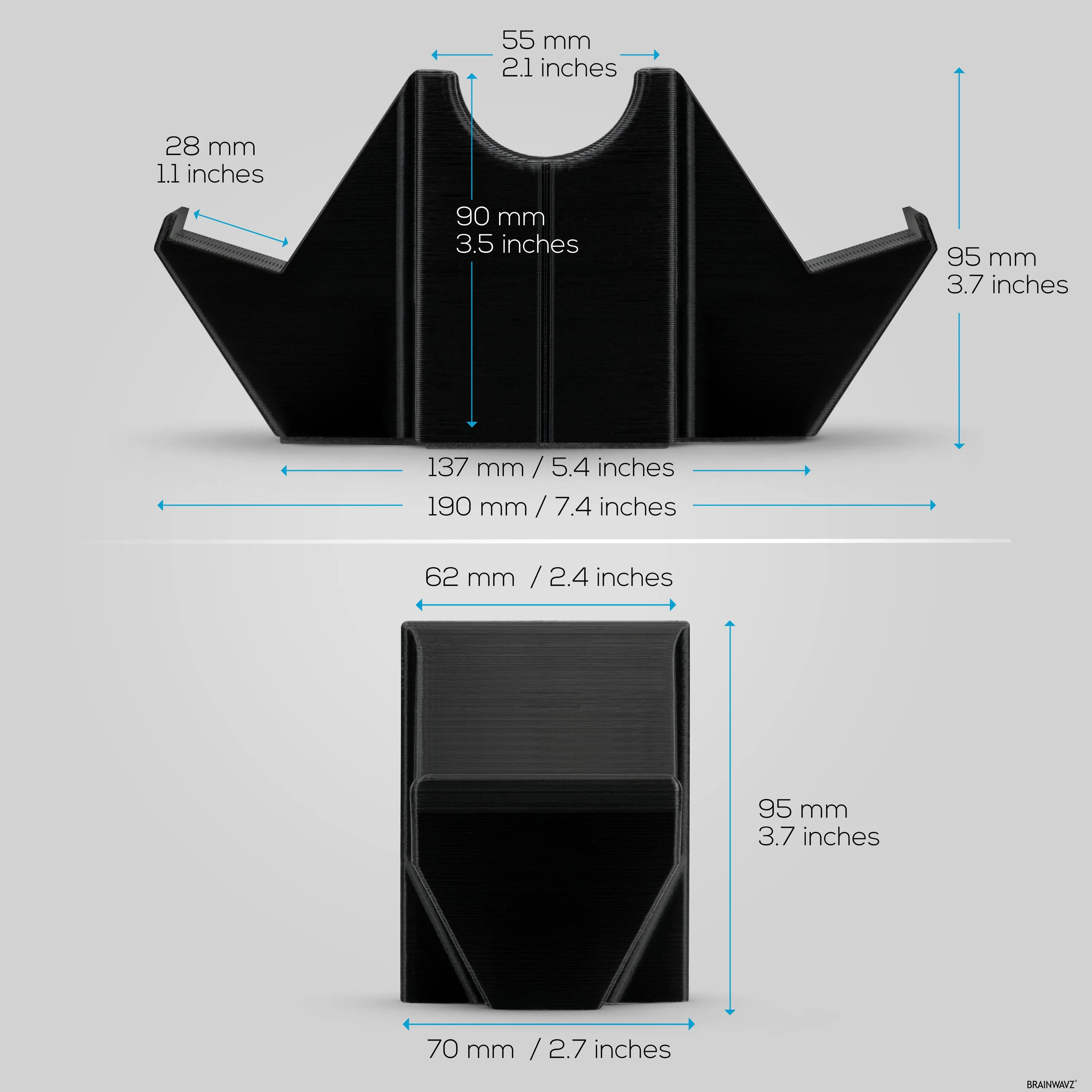 Dual Game Controller & TV Remote Control & Storage Desktop Holder, Reduce Clutter, Universal Gamepad Fit