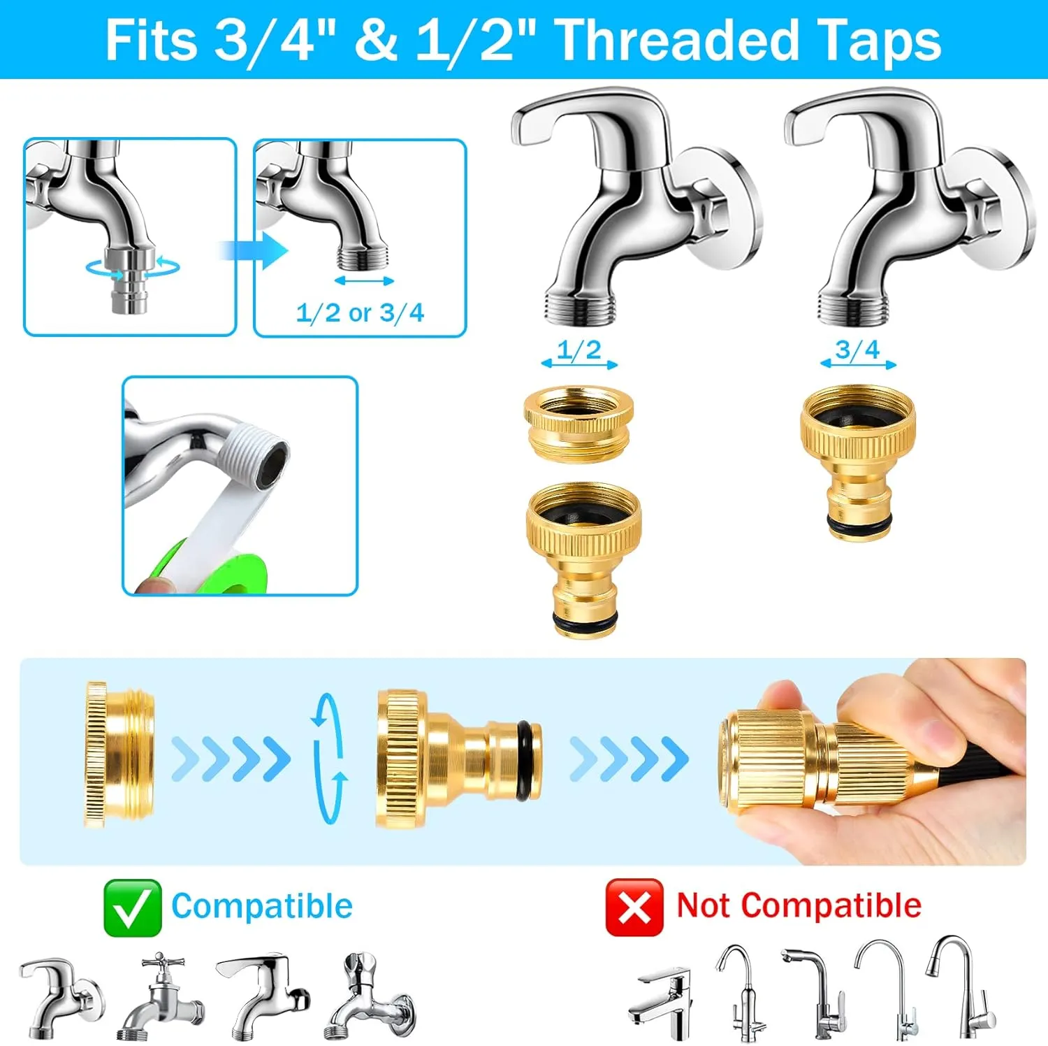 Expandable Garden Hose Pipe 22.5M