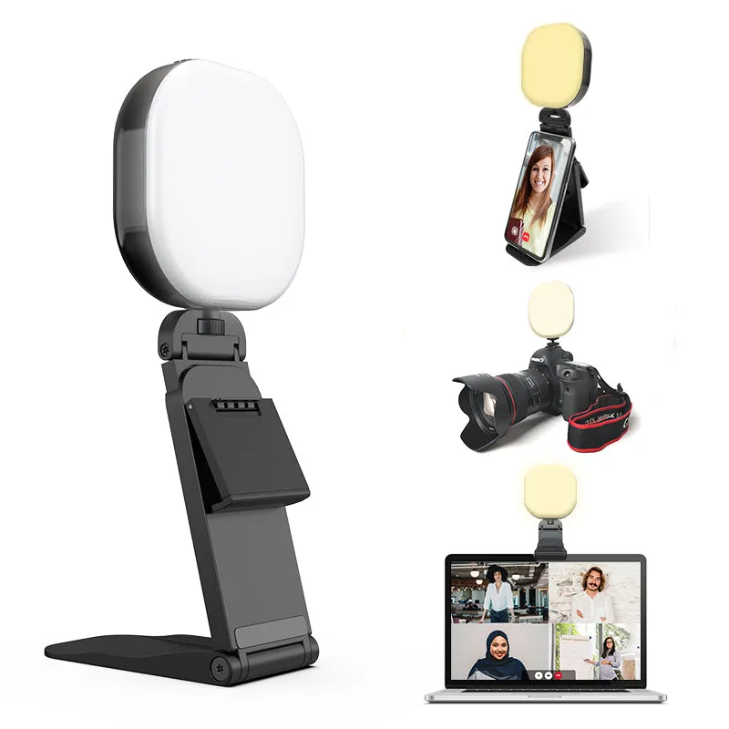 F-610C Rechargable Clip Selfie Light with Stand