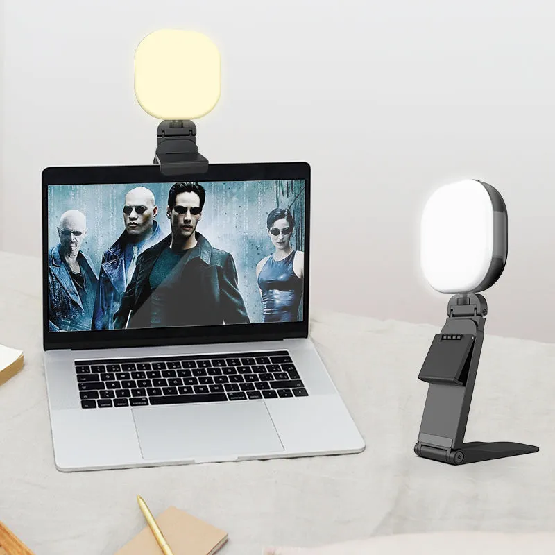 F-610C Rechargable Clip Selfie Light with Stand