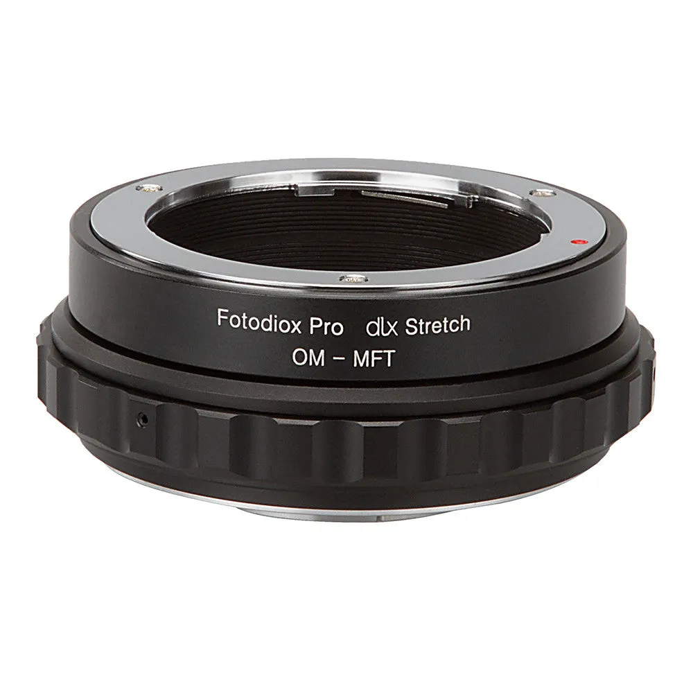 Fotodiox DLX Stretch Lens Mount Adapter - Olympus Zuiko (OM) 35mm SLR Lens to Micro Four Thirds (MFT, M4/3) Mount Mirrorless Camera Body with Macro Focusing Helicoid and Magnetic Drop-In Filters